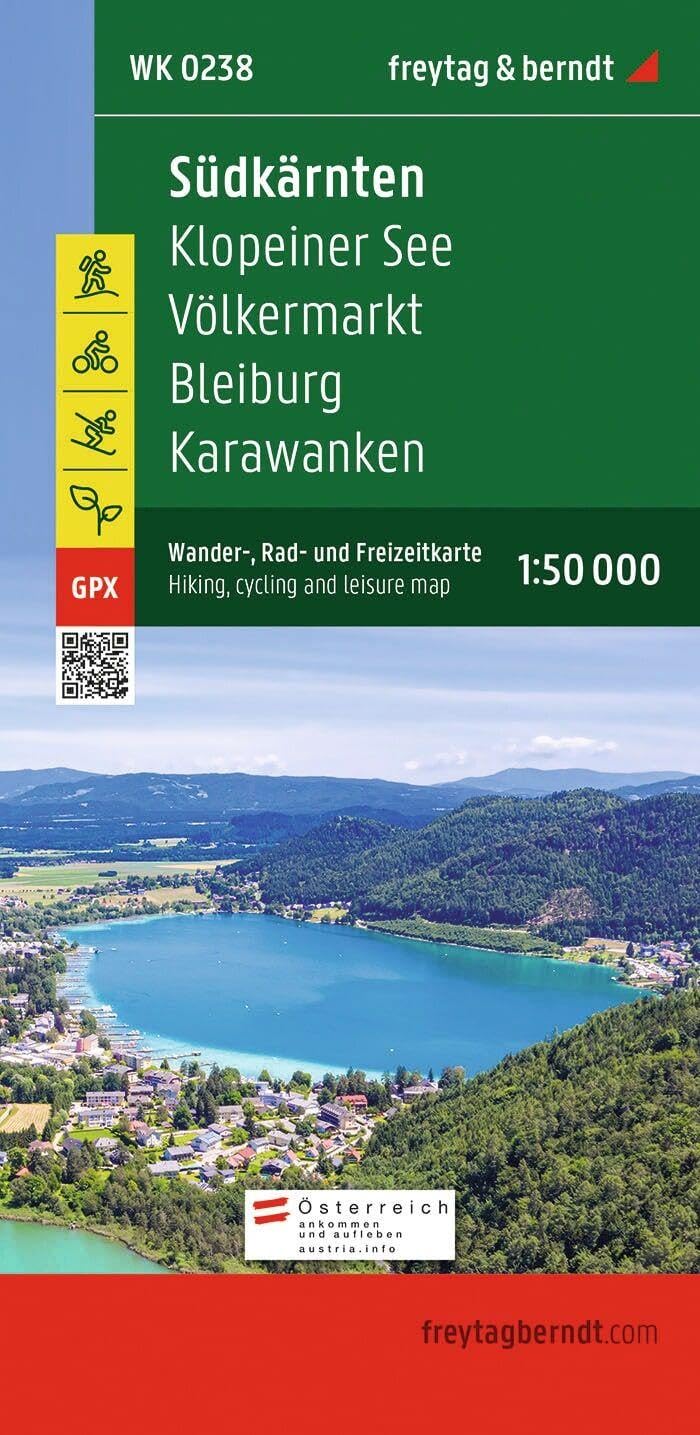 South Carinthia, Walking-, Bike- and: mit Infoguide, GPX Tracks, wasserfest und reißfest (Carinthia South - Klopeiner See - Karawanken)