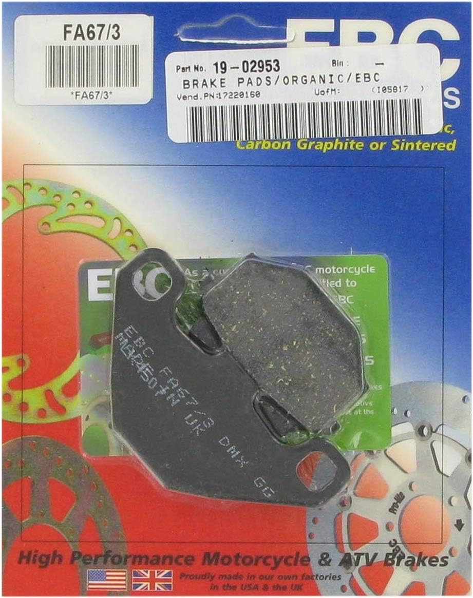 EBC Brakes FA67/3 Disc Brake Pad Set, Black, One-Size
