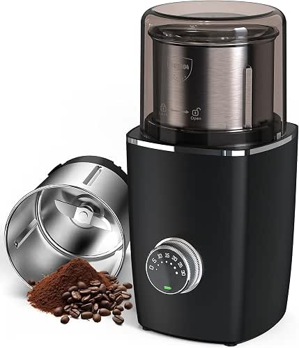 CEVING Hands-Free Blade Coffee Grinder, Cordless Coffee Mill with 5-30S