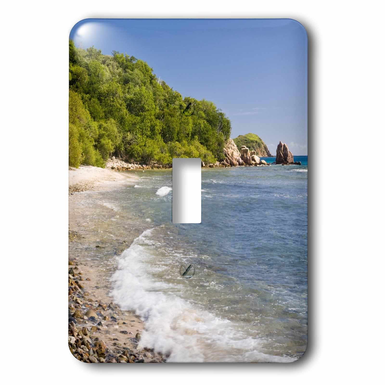 Interrupteur unique Îles Vierges britanniques 3dRose évasion White Bay Beach