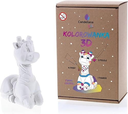 Miniatura 3 de Candellana Juego de pintura para niños y adultos, figuras de yeso 3D para pintar para niños, figuras para pintar niños, figuras de yeso para
