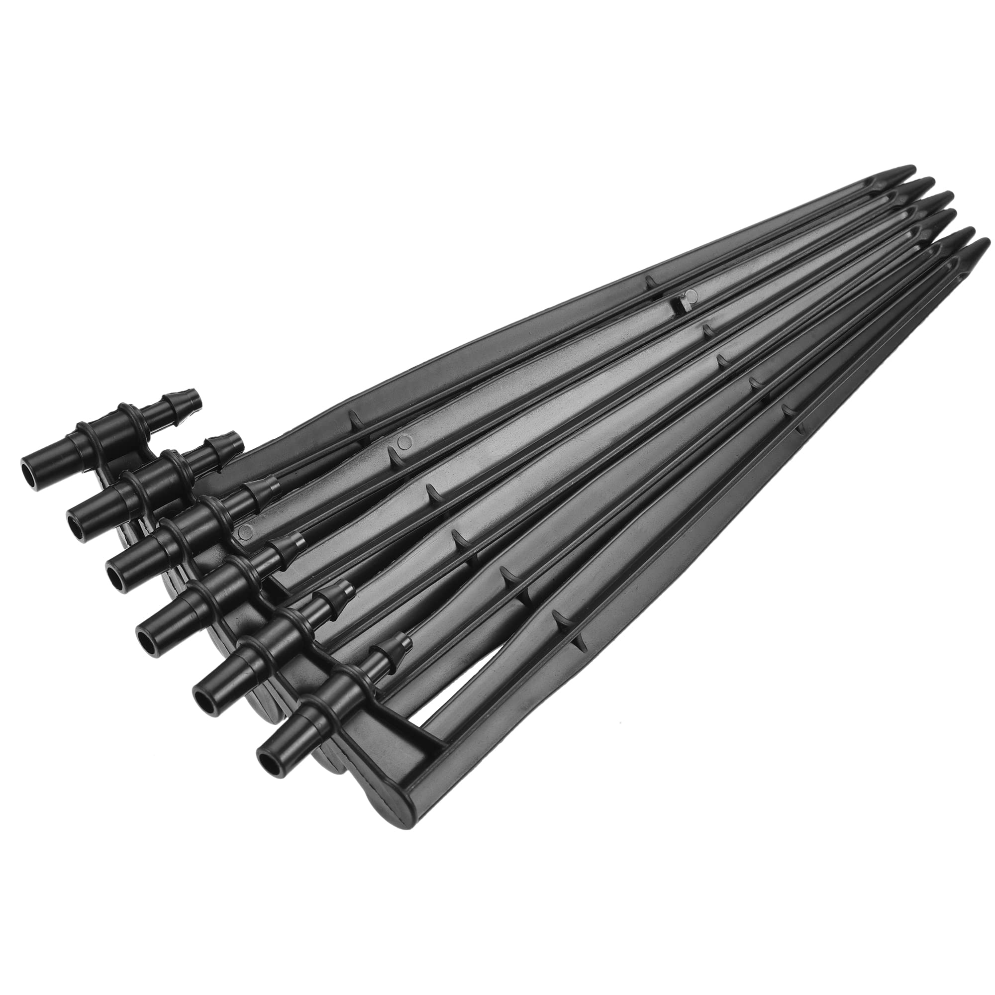 sourcing map Irrigation Drip Support Stakes 200mm Length for 1/4" Tube for 7.5mm ID Drip Emitters for Gardening Patio Lawn 10pcs