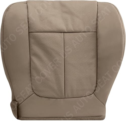 Funda de piel perforada compatible con Ford F150 Lariat para parte inferior del pasajero compatible con Camel Tan 2009 2010