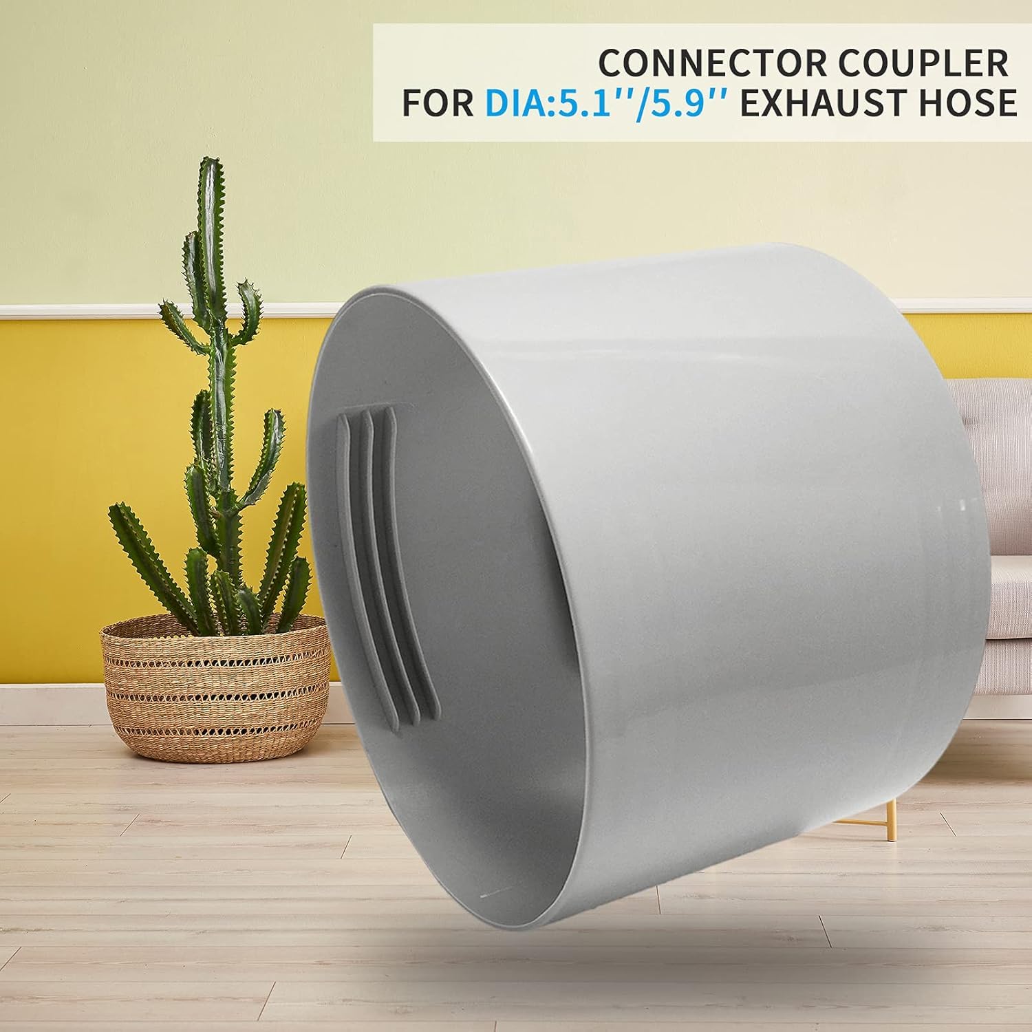 Abluftschlauch Adapter, 150mm(15CM) Klimaanlage Abluftschlauch Adapter, Universeller Verlängerung Verbinder, Geeignet für Klimaanlagen-Schlauchanschlüsse Mit Rechts- Oder Linksgewinde
