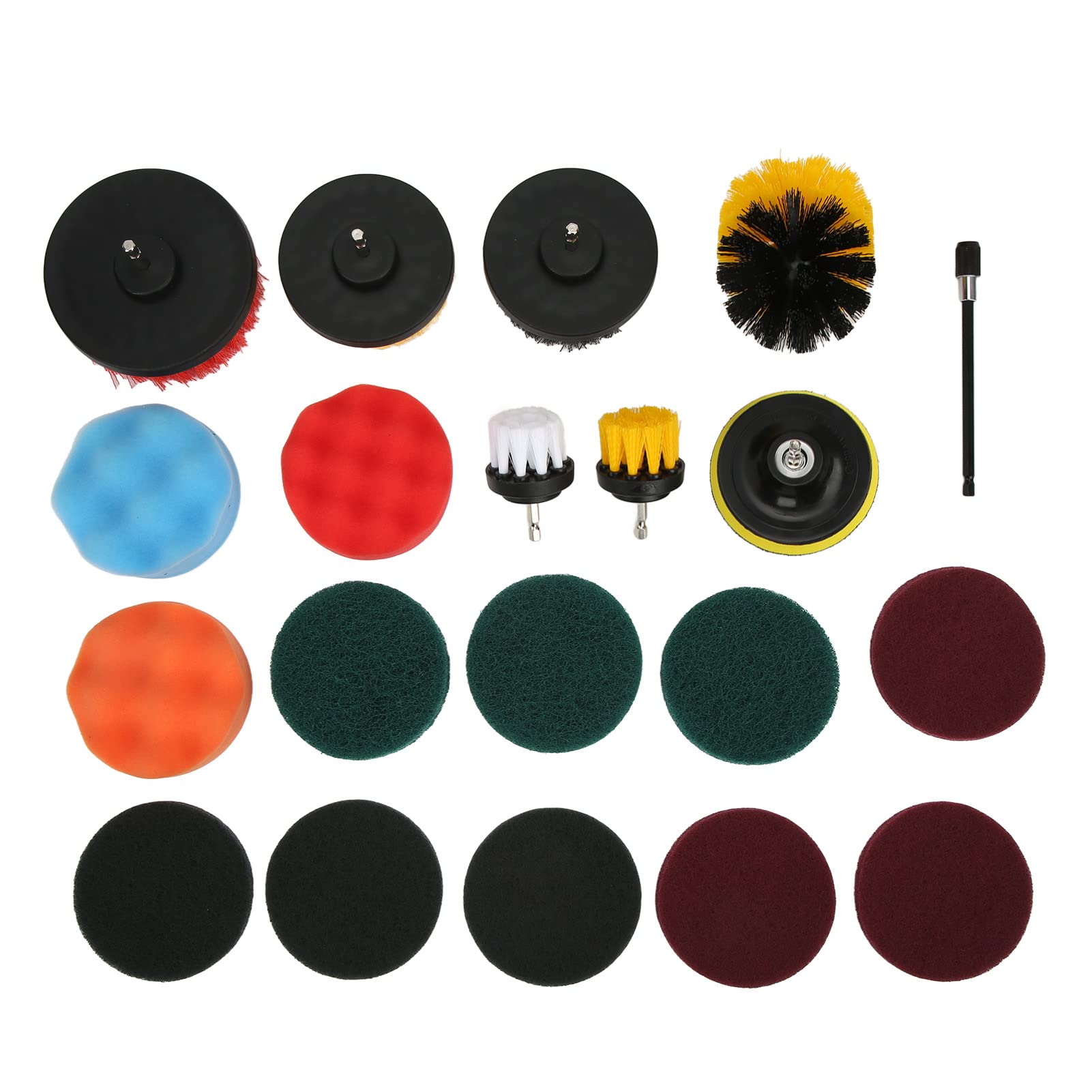 Kit de nettoyage brosse de forage pour éliminer le tartre et la graisse incrustée (20 pièces)