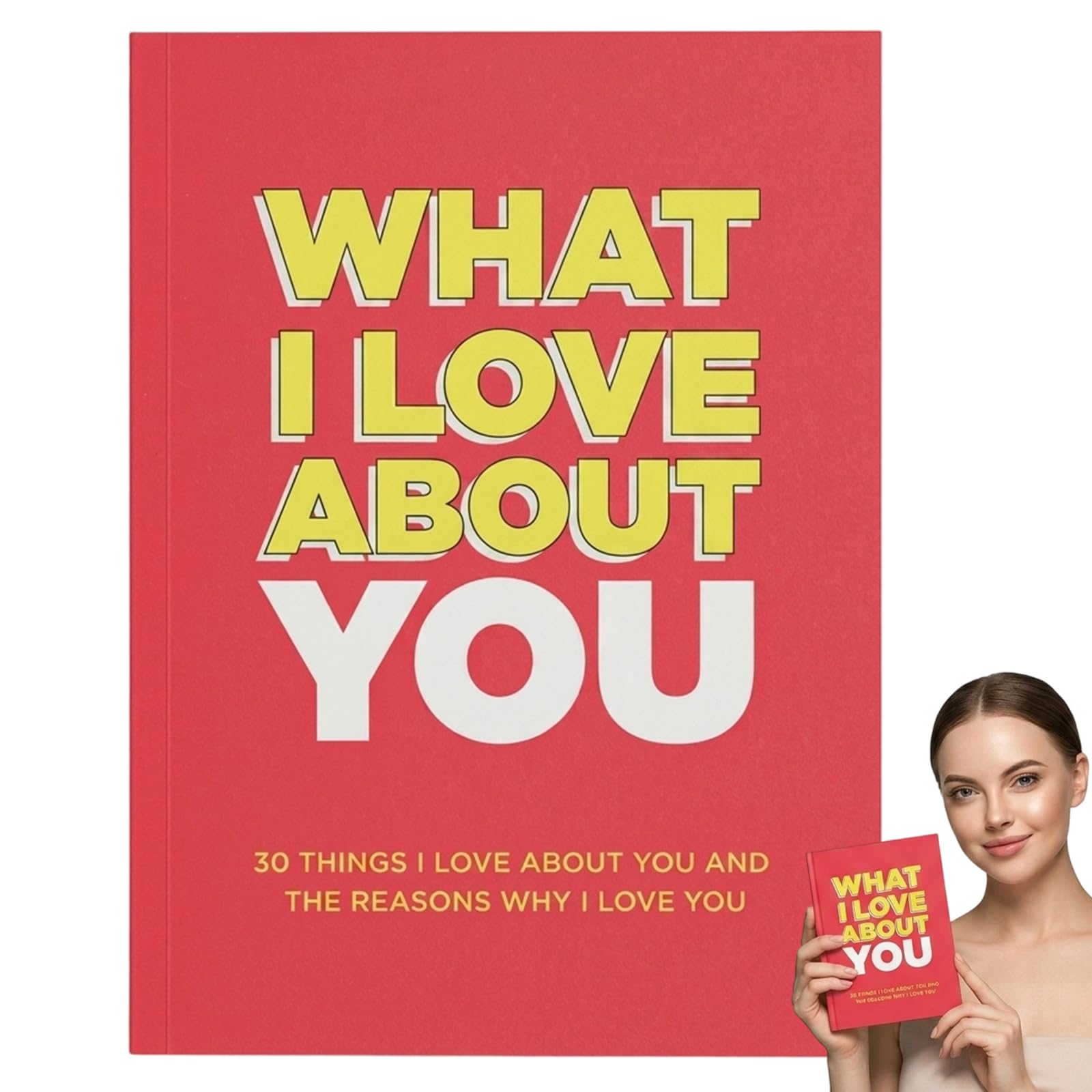 What I Love About You Book, Reasons Why I Love You Fill-in-The-Blank Journal, Just A Few Things I Loves About You Book for Anniversary Valentines Day, Romantic Gifts for Boyfriend Girlfriend Him Her
