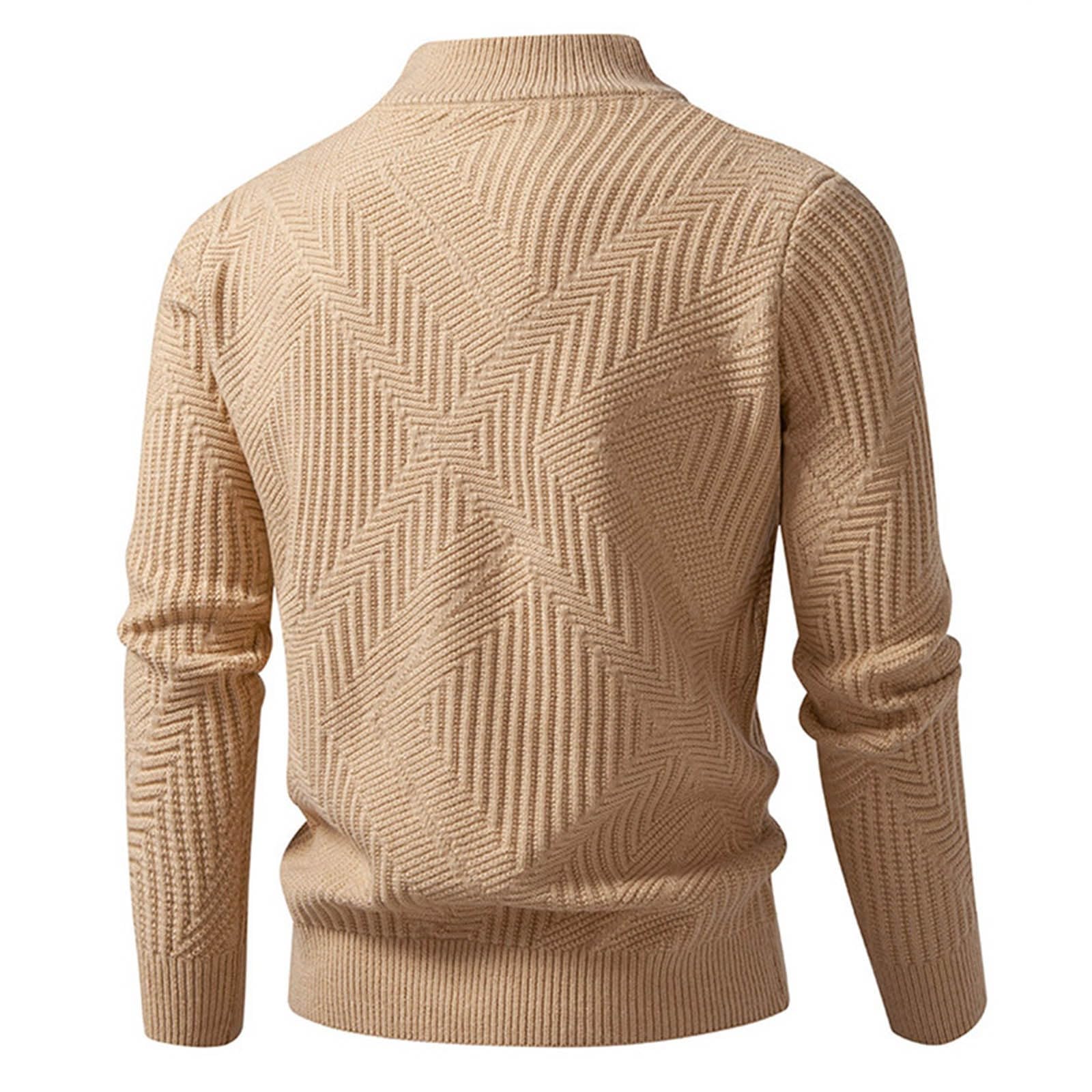Generisch Jersey de invierno con cuello alto con cremallera de manga larga con forro polar para clima frío al aire libre