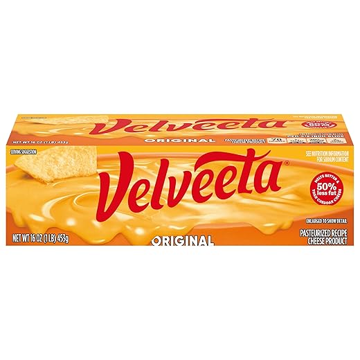 Velveeta Original Pasteurized Recipe Cheese Product, 16 oz Block