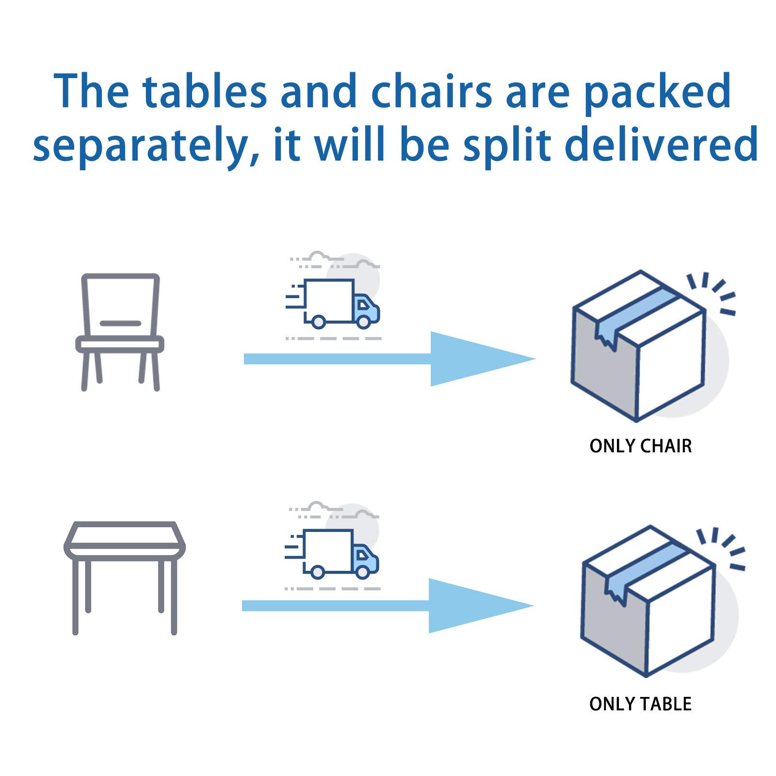 H.J WeDoo Table de Salle à Manger avec 4 Chaises Blanc