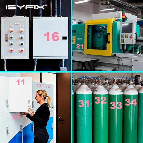 Miniatura 10 de iSYFIX - 2 juegos de calcomanías de números de 4 pulgadas, calcomanías de vinilo de alta calidad troqueladas y precortadas para buzón, ventanas,