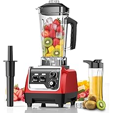 Smoothie Blender 1800W Powerful Blenders for Kitchen 70 Oz Large Capacity and BPA-Free Containers with To-Go Cup Countertop Blender for Smoothies, Ice Crushing & Frozen Drinks Red