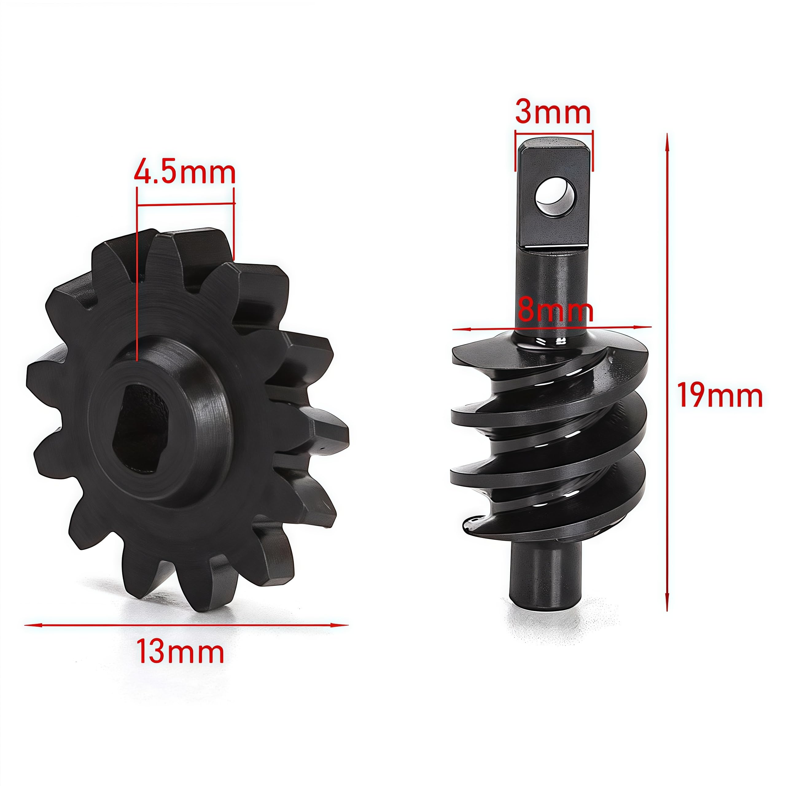 Lot De 2 Différentiels D’Essieu En Acier Trempé 13T/2T Pour SCX24 1/24 – Overdrive Avant/Arrière – Upgrade Pour RC Crawler (Axial Bronco C10 JLU Gladiator)
