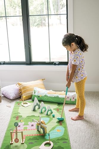 Miniatura 2 de MindWare Oh So Fun! Juego de minigolf - Juego de golf para niños para interiores y exteriores con 7 obstáculos para la experiencia de golf en