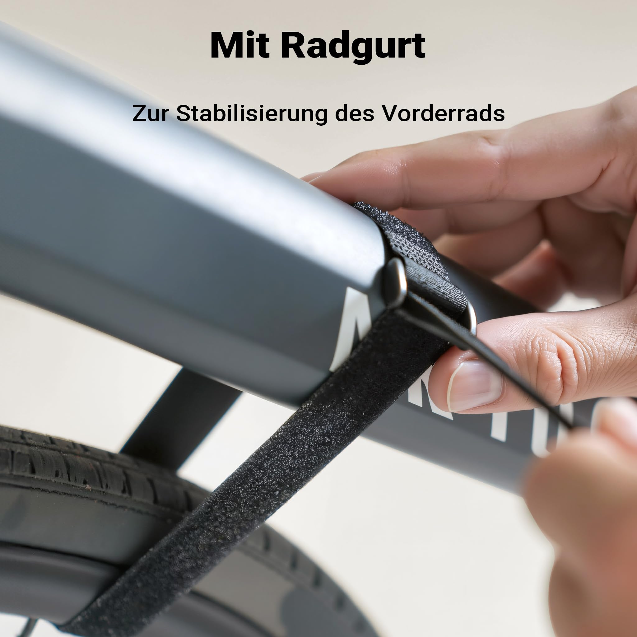 Wiltec Fahrrad Wandhalterung 25,6 x 30 x 11,4 cm bis 25 kg, Fahrradhalterung universell, Fahrradaufhängung Ø 55 mm Oberrohr & 500 mm Lenkerbreite