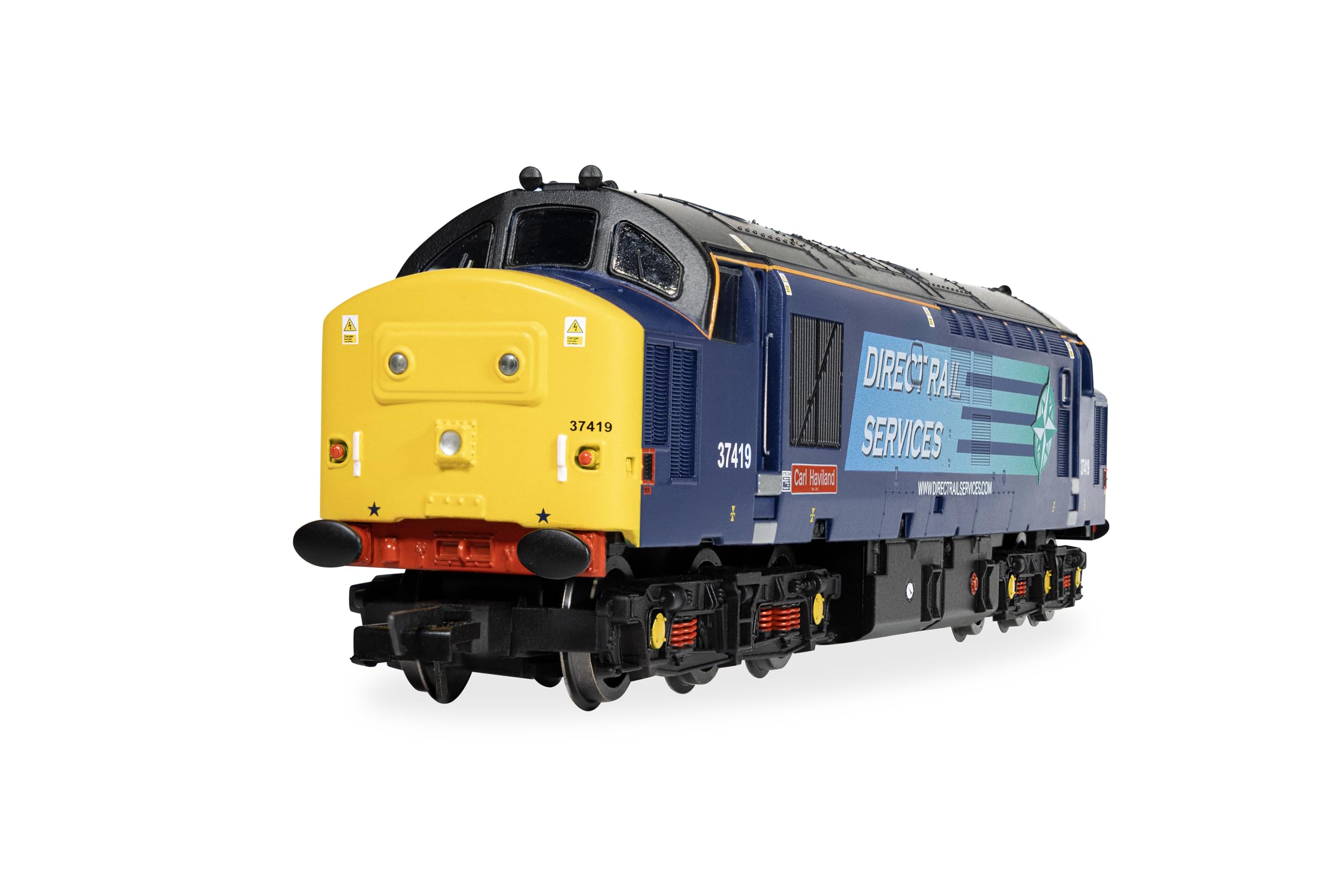 Hornby - R30437TXS Eisenbahn - DRS - Klasse 37 - 'Carl Haviland' 37419 (mit DCC-Sound) Lokomotive Epoche 11 Modellzug