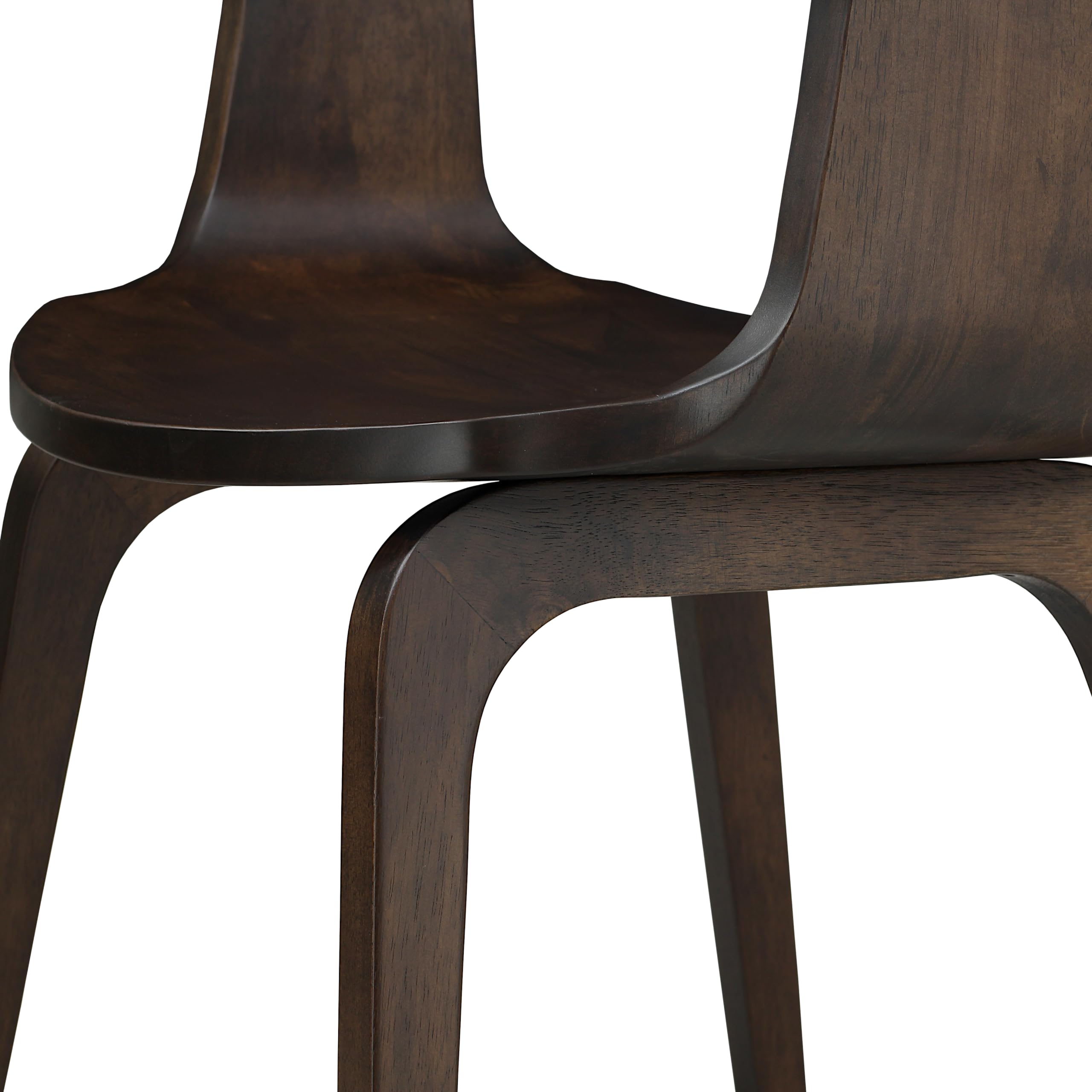 Totò Piccinni Poltroncina Sedia TICINO completamente in pregiato legno massello durevole (Noce, 1)