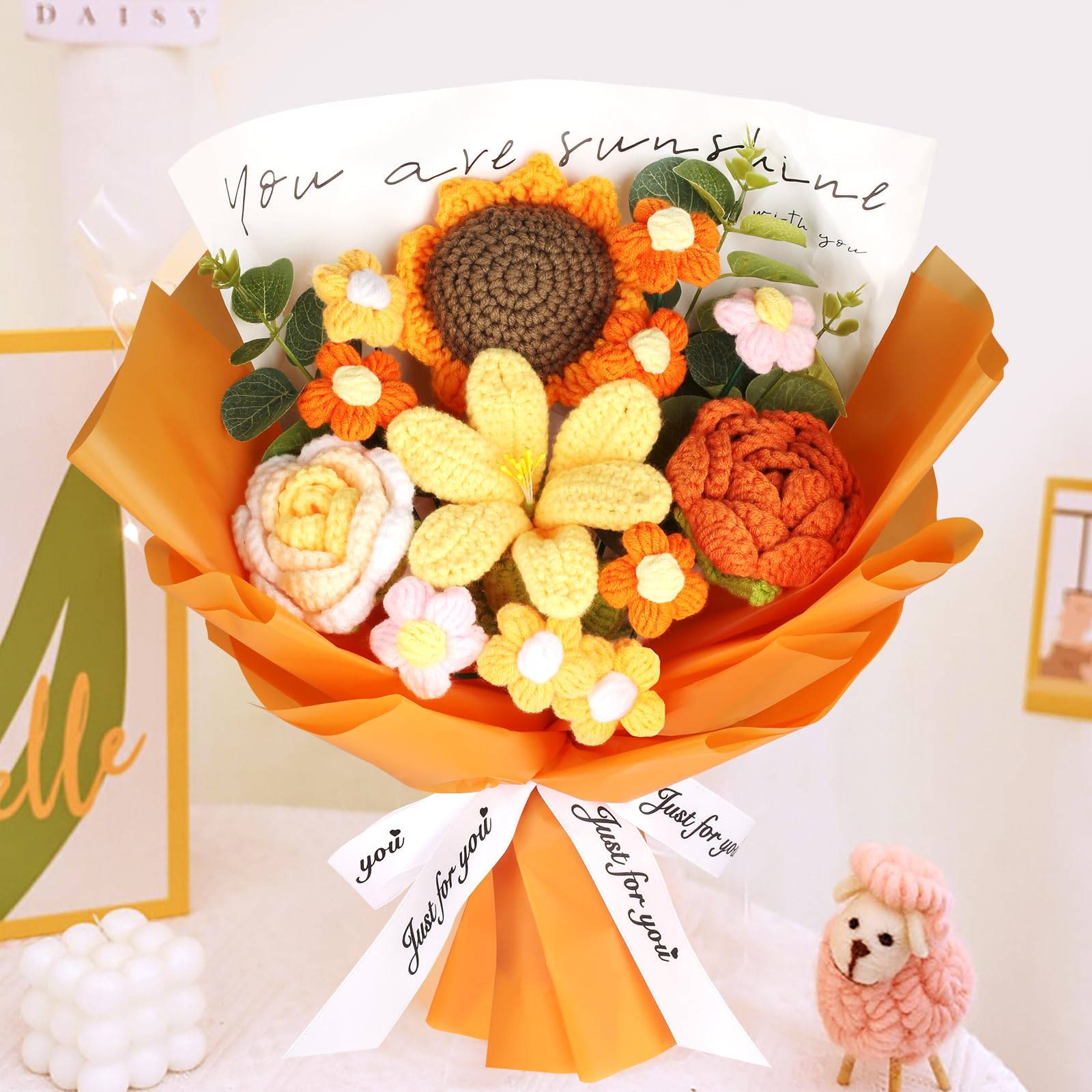 Amazon.com: Crochet Flower Bouquet for Mothers Day  display picture 3