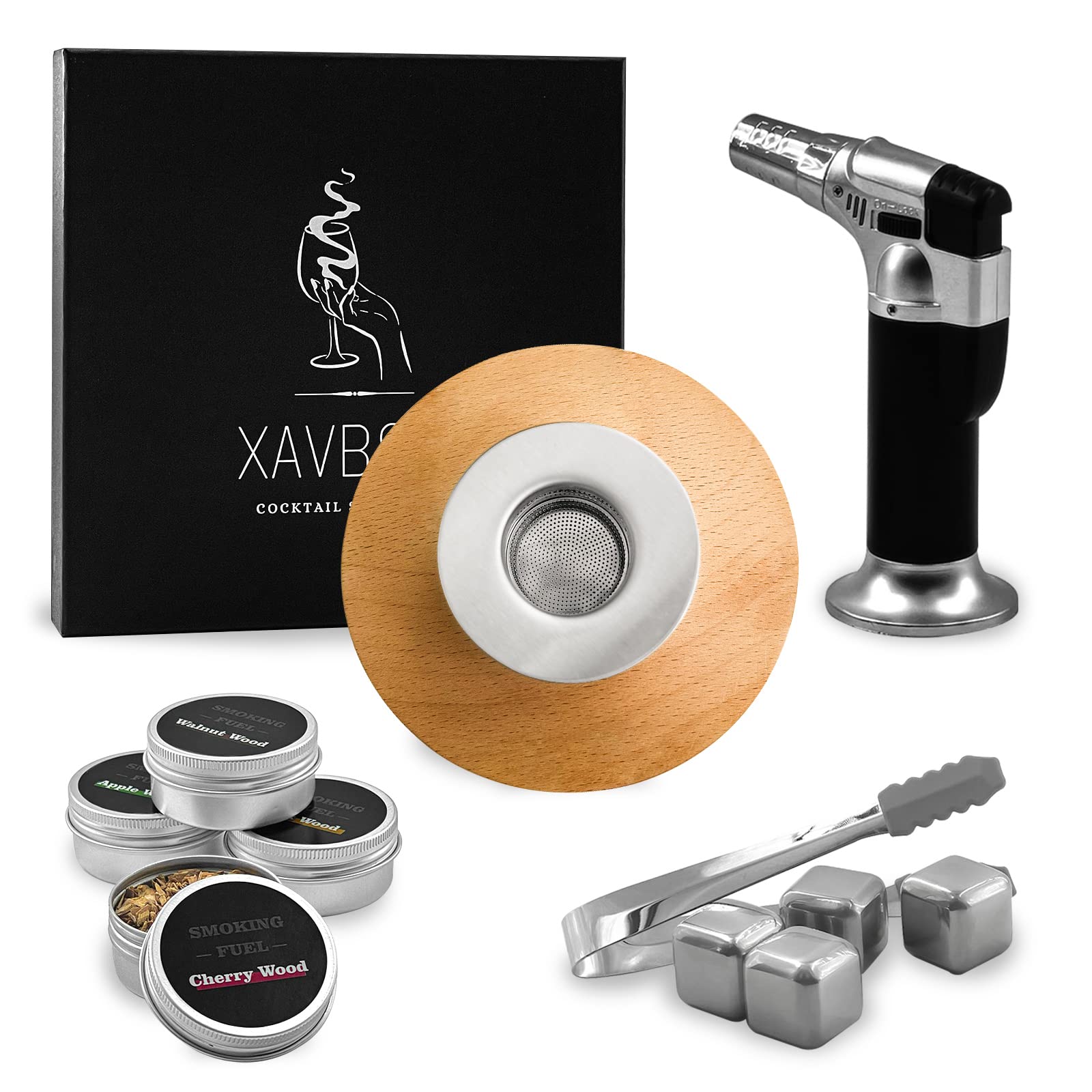 Product shot of a cocktail smoker kit.