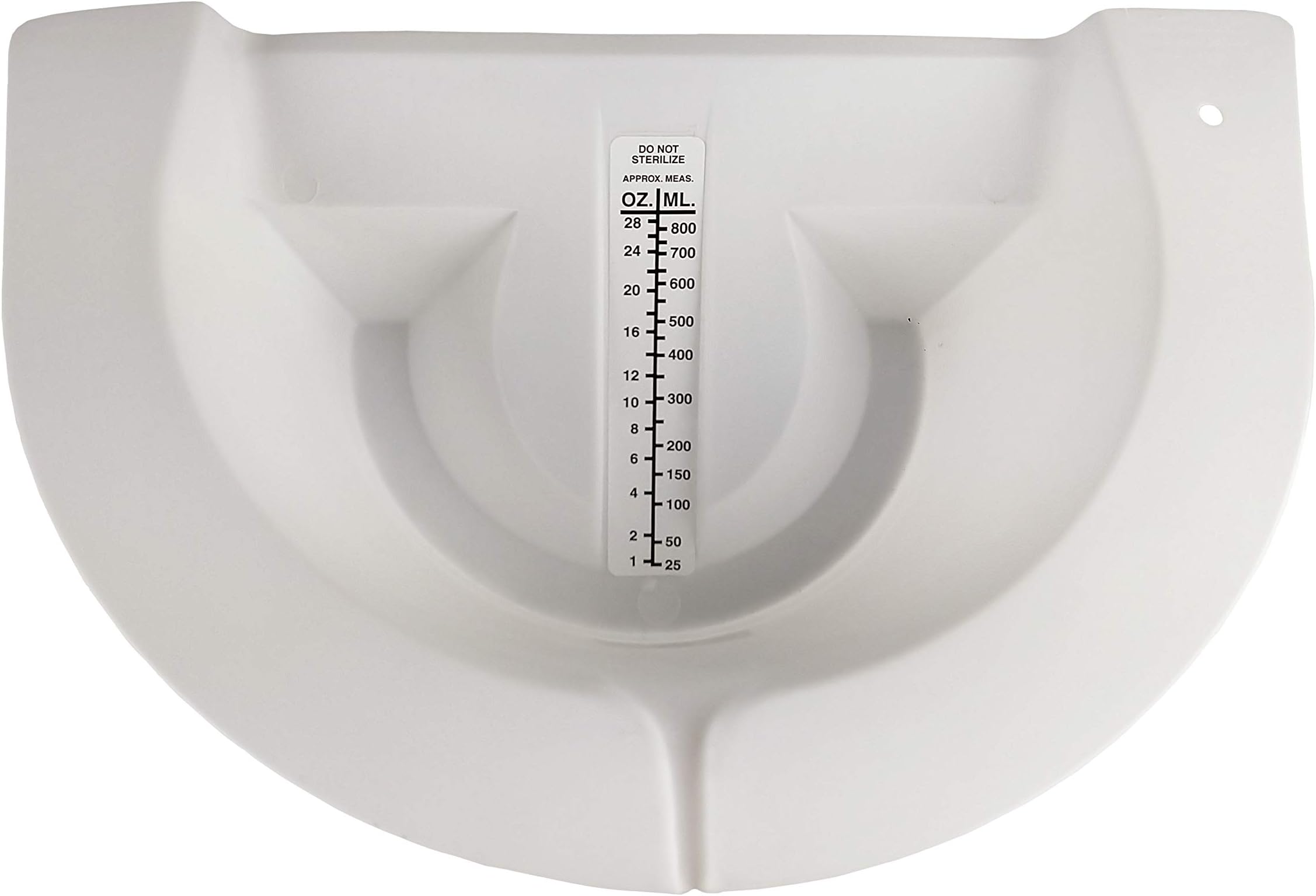 Blue Jay Plastic Specimen Collection Bowl - Urine, Stool Collector Hat with Ounces-CC Calibration, Firm Base, Wide Lip. Nursing Hat for Commodes
