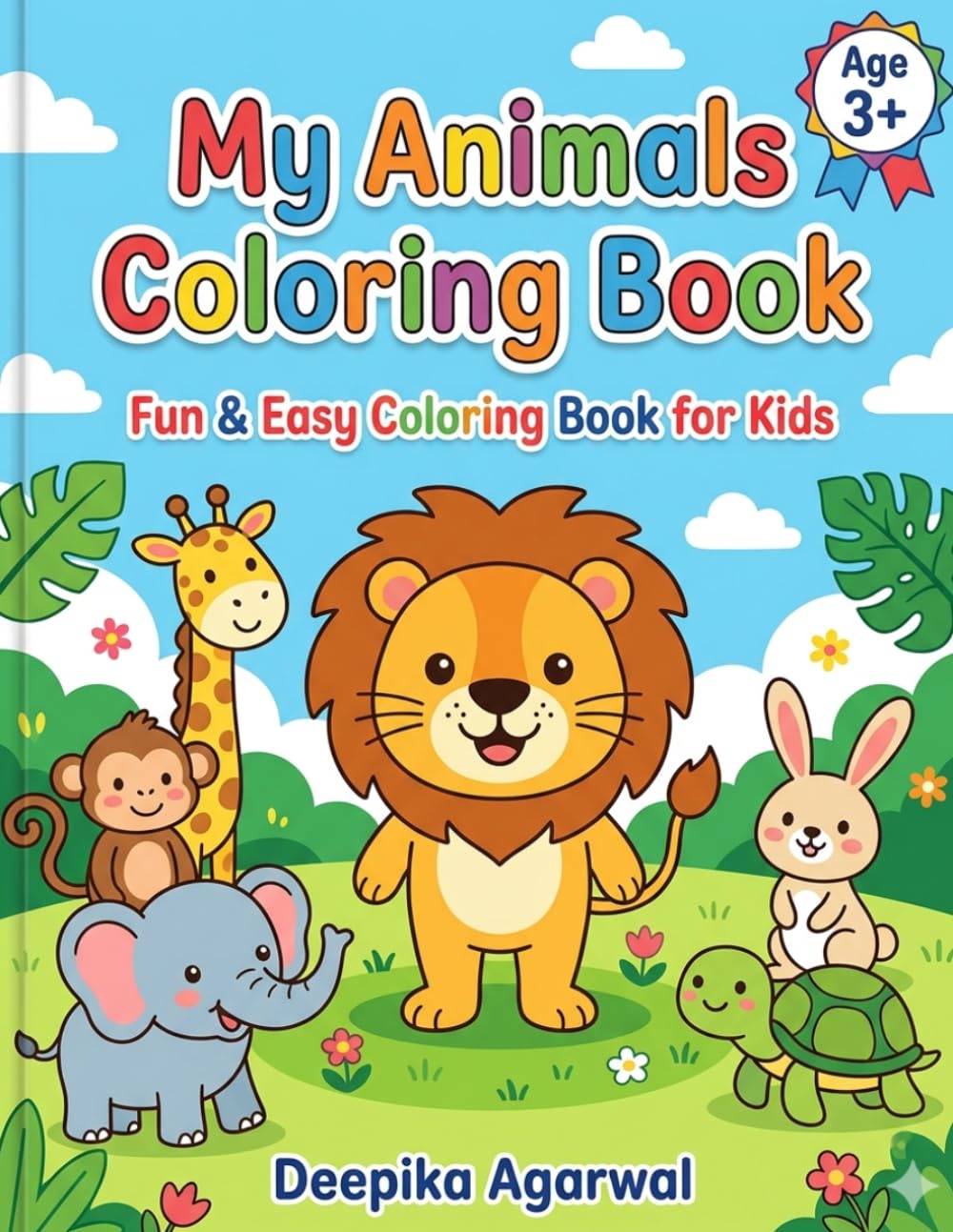 My Animals Coloring Book: Fun & Easy Coloring Book for Kids