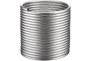 Vigorous Wort Chiller: 1/2" x 50 ft, Food Grade 304 Stainless Steel...