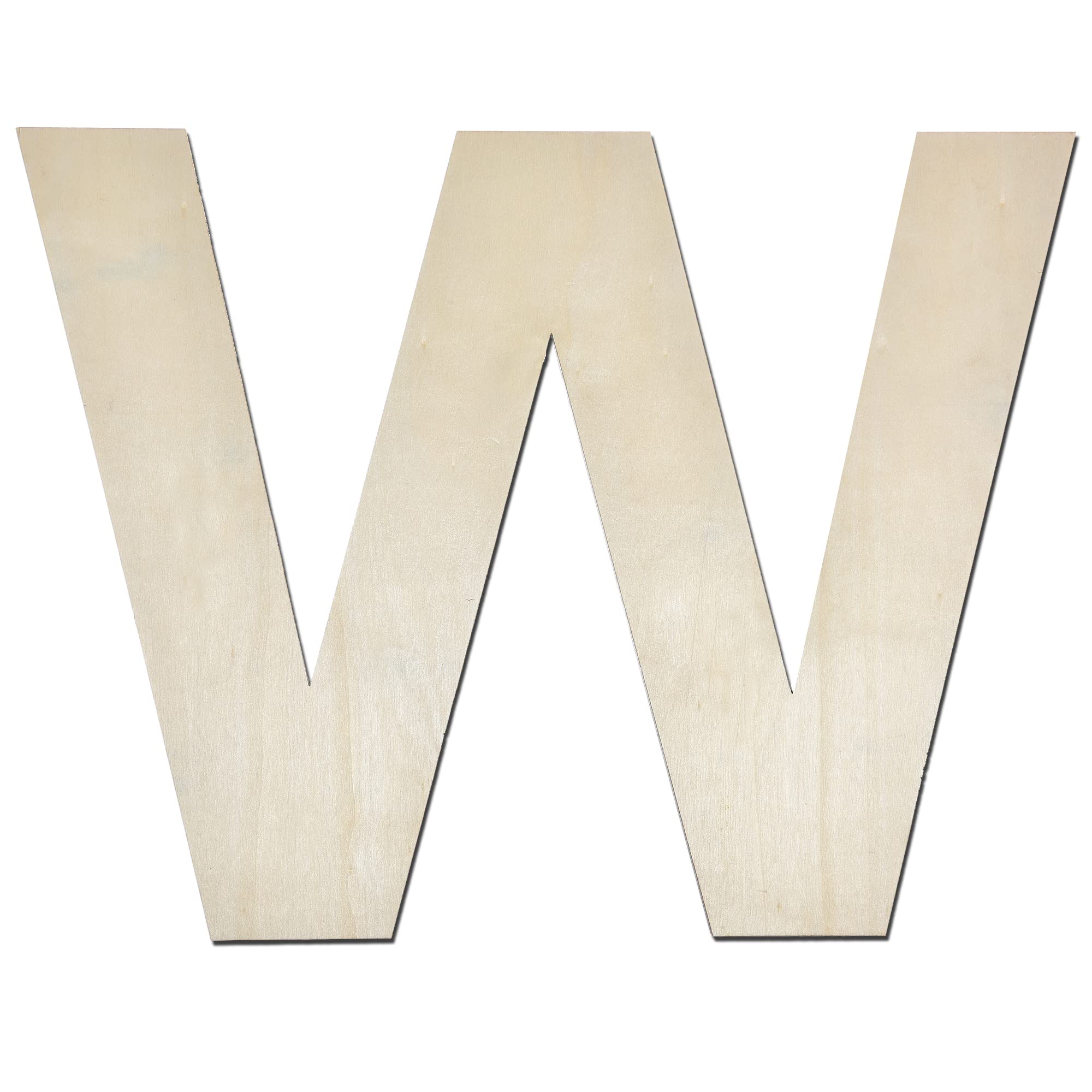 W 4 Inch Lettering Snapklik.com : 12 Inch Wooden Letter W, 1/4 Inch Thick Large Unfinished ...