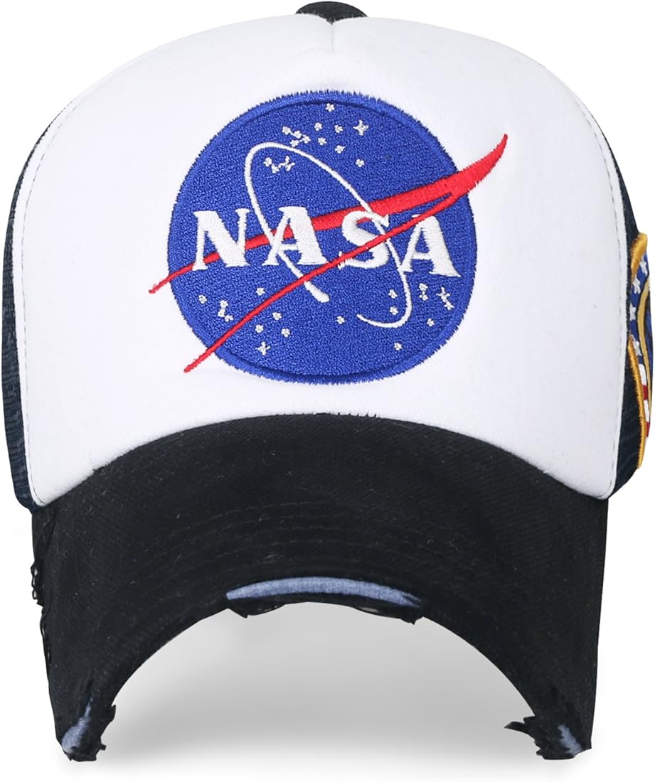 Ililily Premium NASA Worm Logo Embroidery Structured