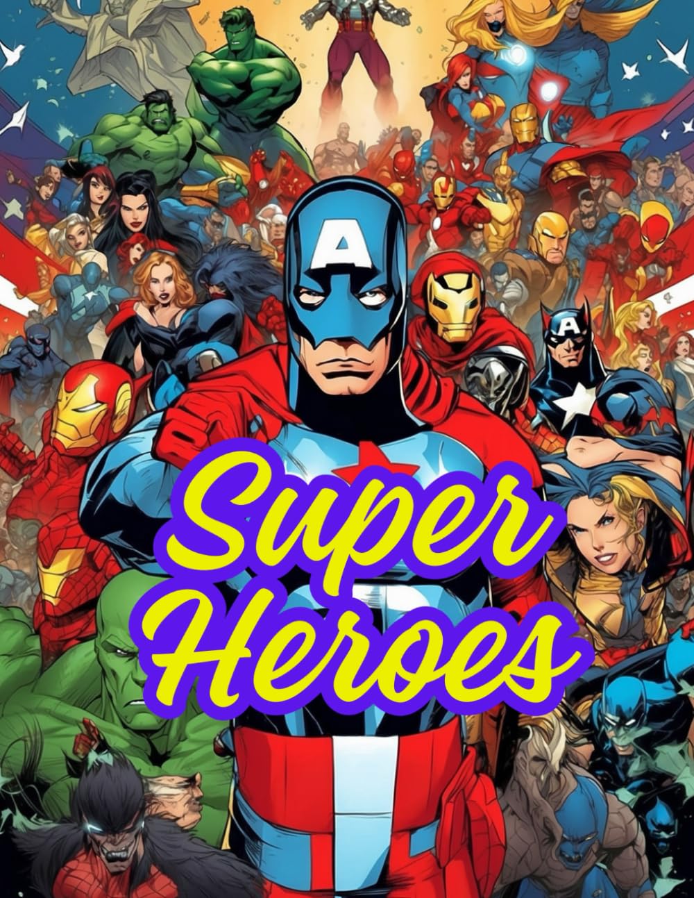 Super Heroes Coloring book: Fantasy Heroes Coloring Book: Journey into Imagination