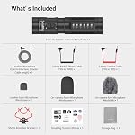 SMALLRIG Shotgun Mic for Camera, Video Microphone for DSLR & for iPhone, Camera Microphone for Sony and for Canon, with Shock Mount, Deadcat Windscreen, Dual Channel for Vlogging and Interview - 3468