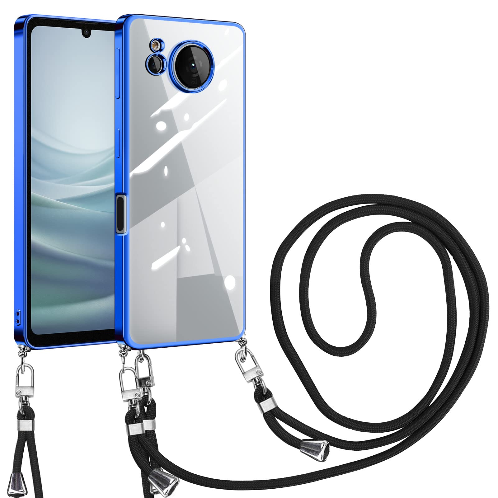 Amazon.co.jp: AQUOS sense7 SH-53C SHG10 ケース クリア ショルダー 