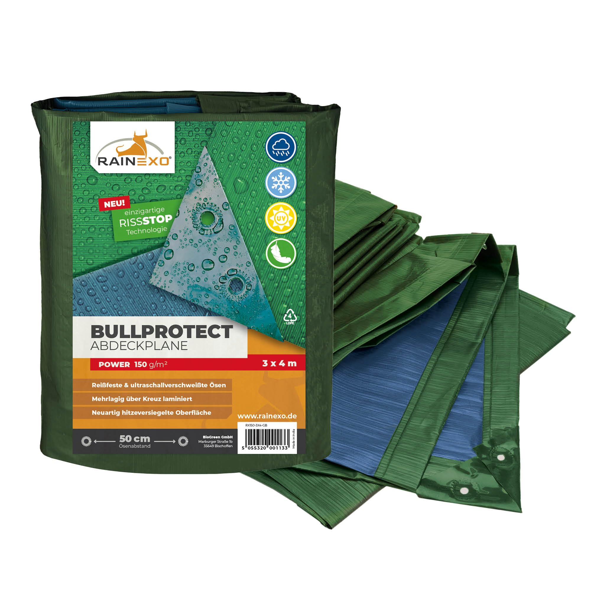 Lona Rainexo, Verde/Azul