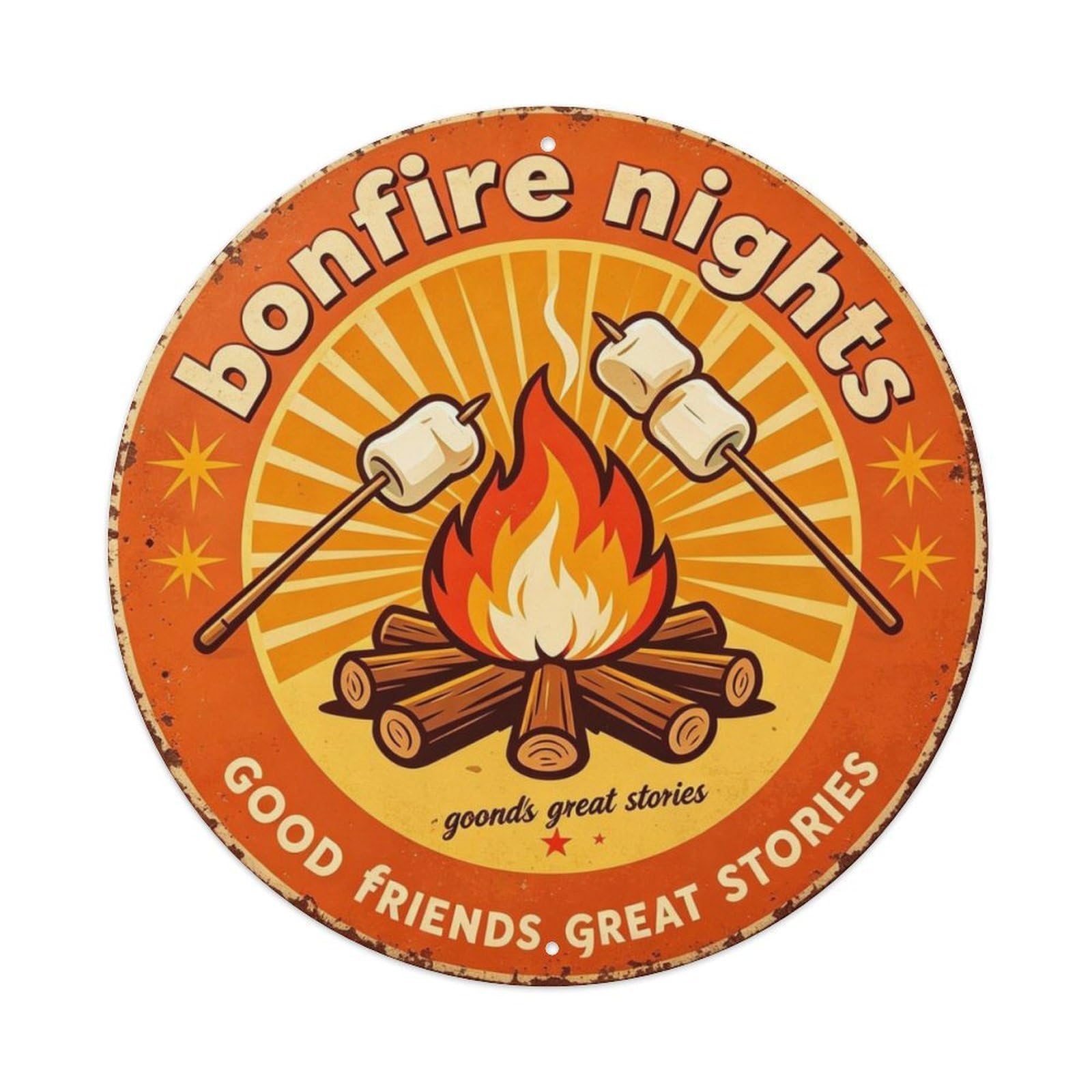 Bonfire Nights Metal Tin Sign Plaque