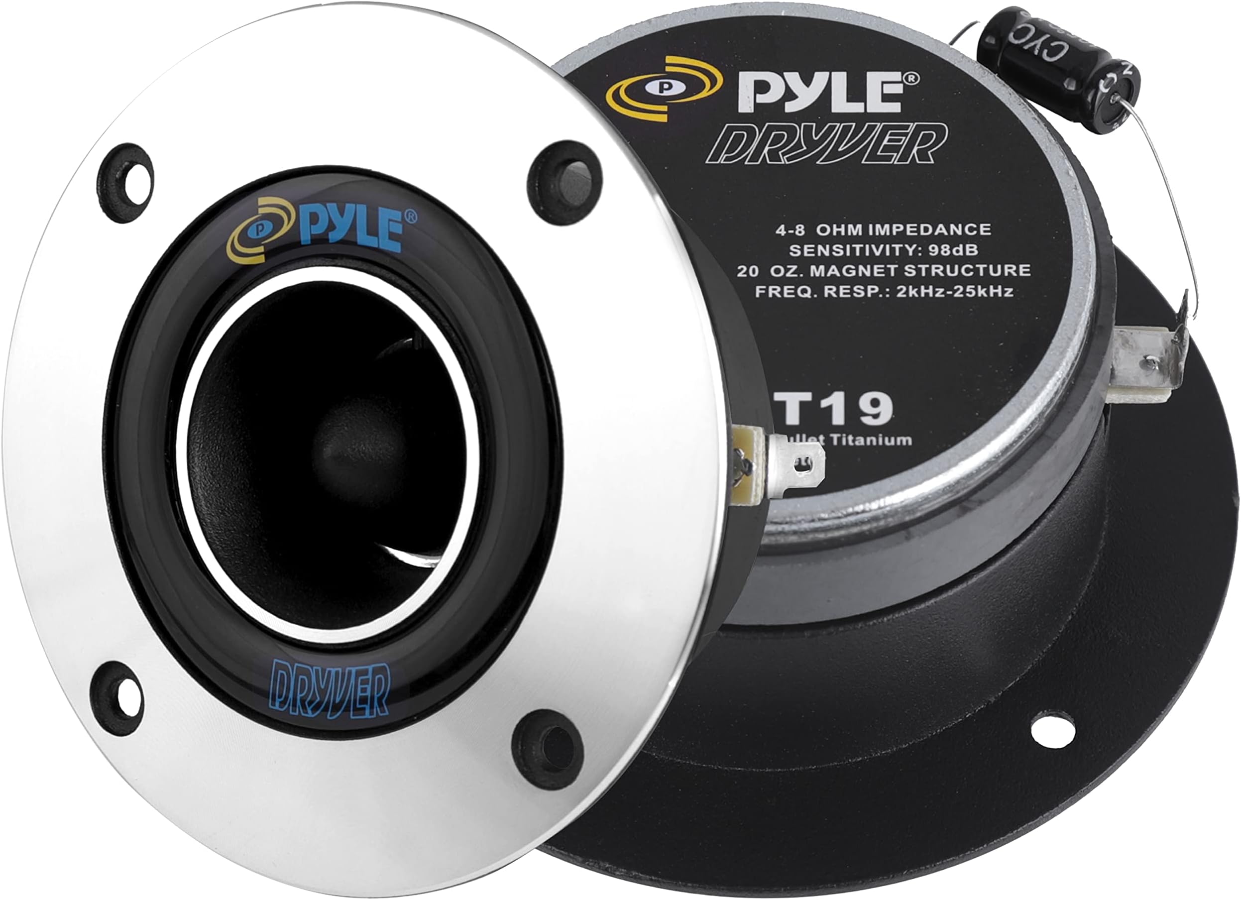 Pyle-Pro PDBT19 3.75 inch Aluminum Horn Bullet Tweeter
