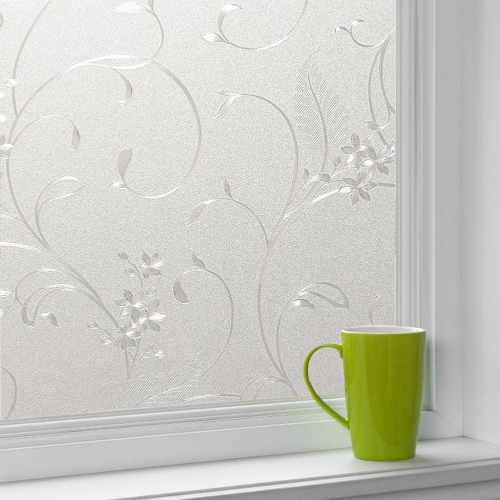 Cumyton Self-Adhesive Window Film Door Sticker Glass Film 17.7 by 78.7 in