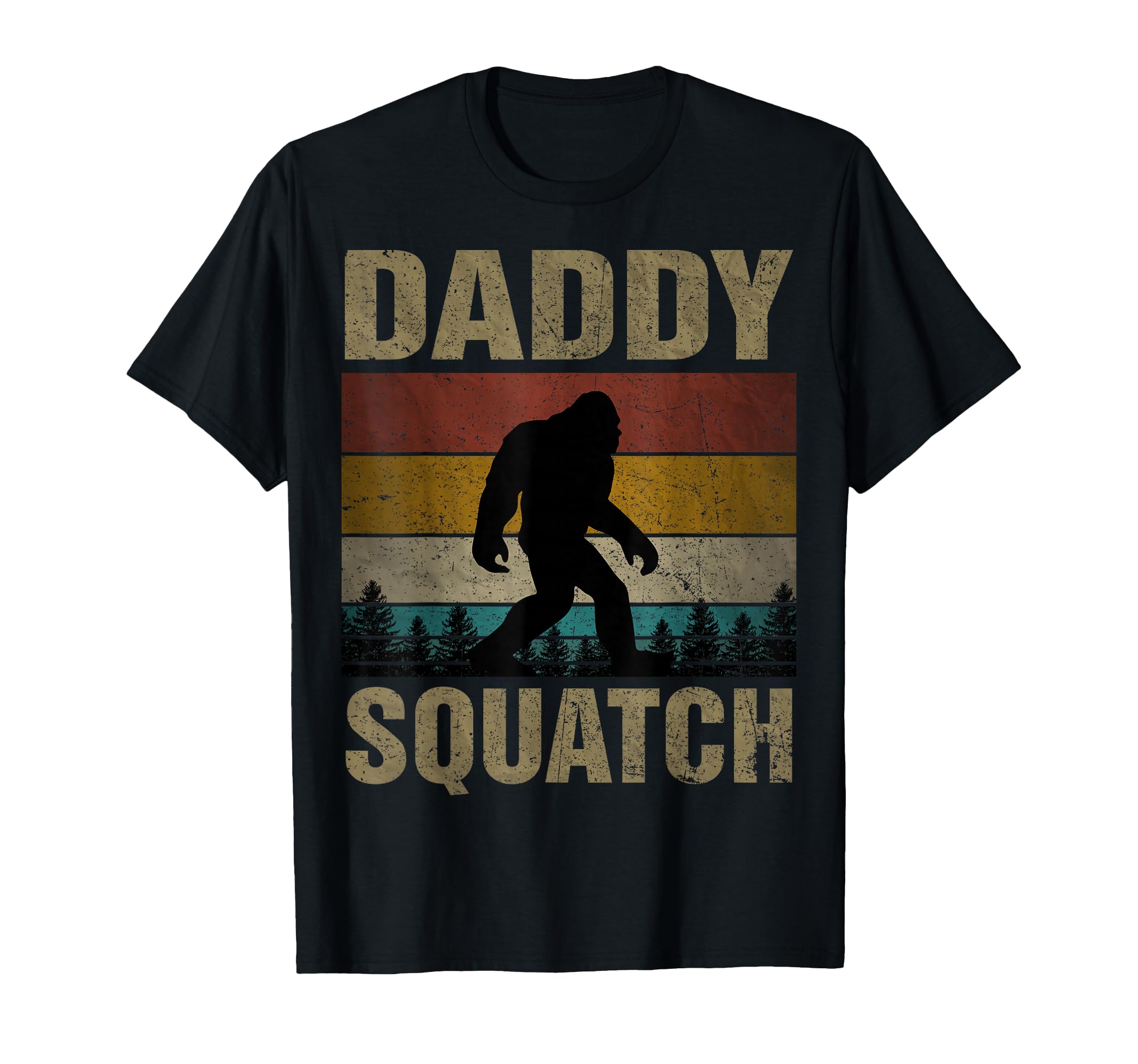 Daddy Squatch Bigfoot Dad Sasquatch Yeti Family Matching T-Shirt