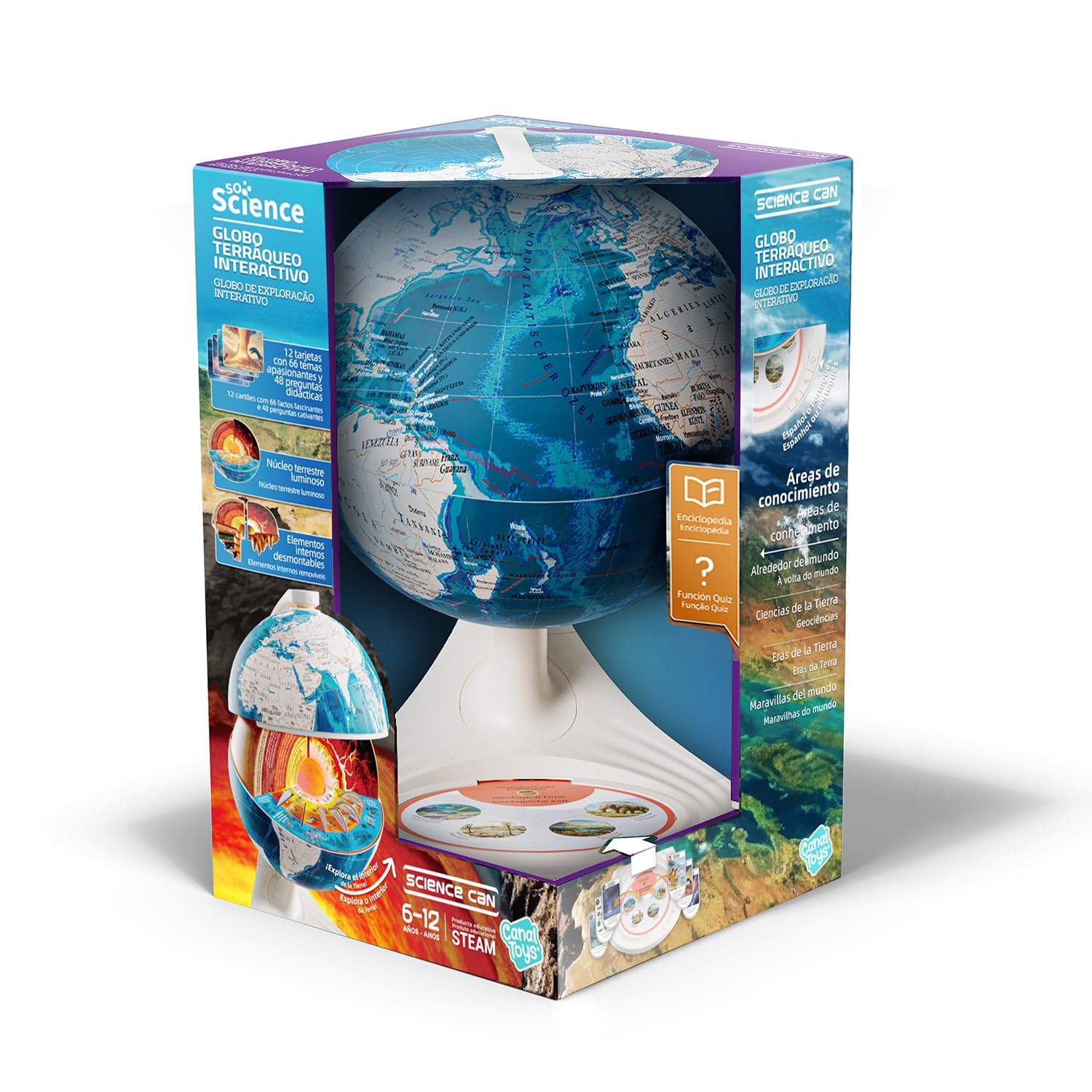Canal Toys - So Science - Globo Terráqueo Interactivo - COS 003