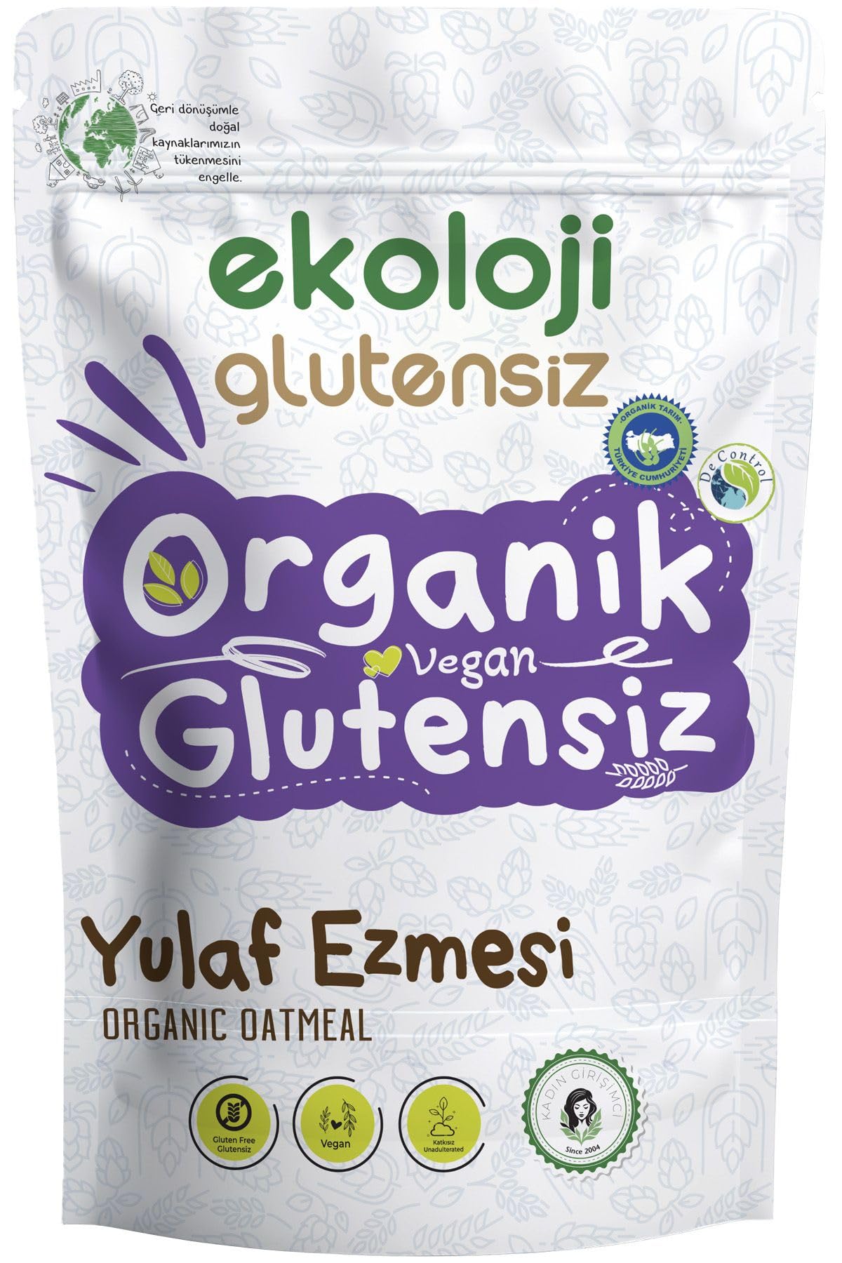 Ekoloji Market Organik Glutensiz Yulaf Ezmesi 300 gr