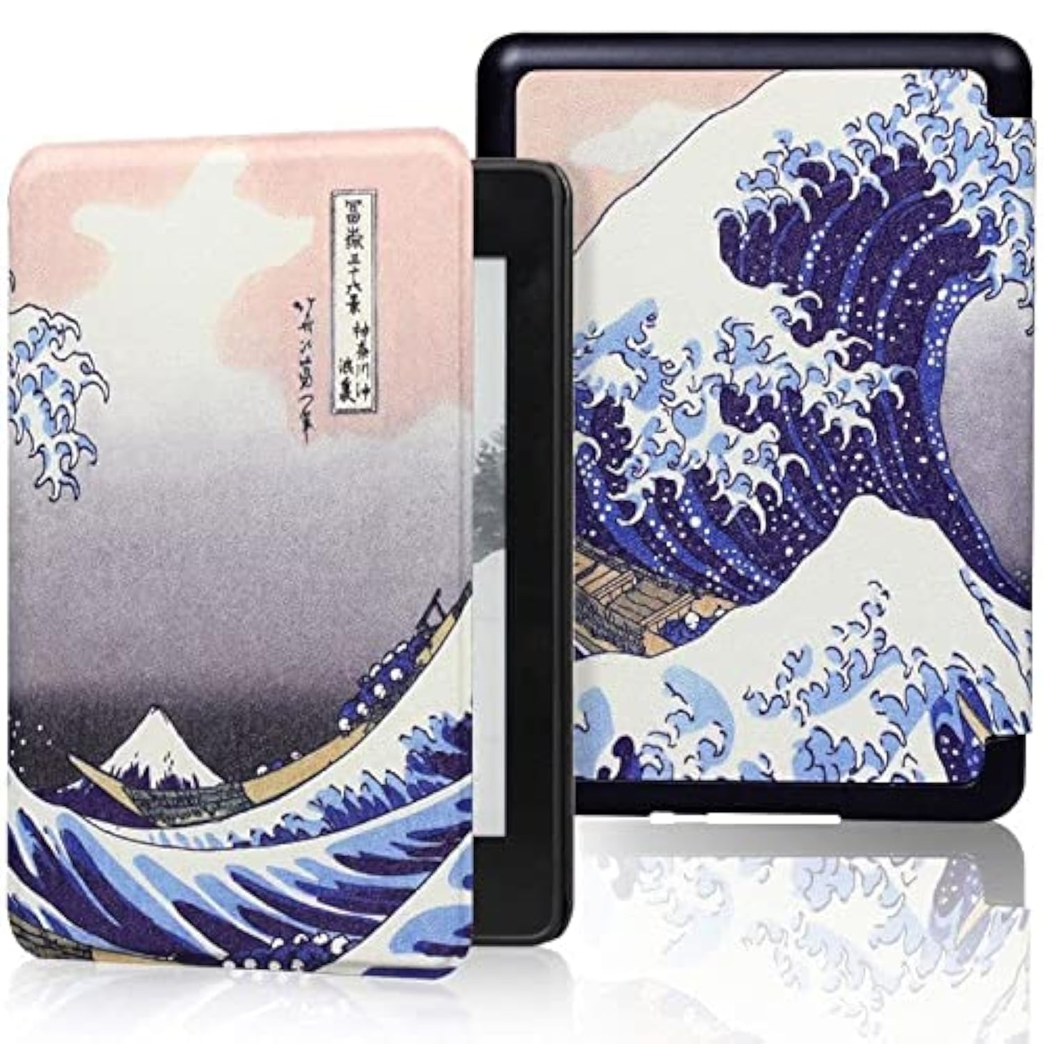 SwooK Classic Printed Magnetic Flip Cover Case for 6.8" Kindle Paperwhite 11 11th Generation 2021 / Kindle Paperwhite Signature Edition Soft Back Flip Cover Case (Snow Cap Mountains)