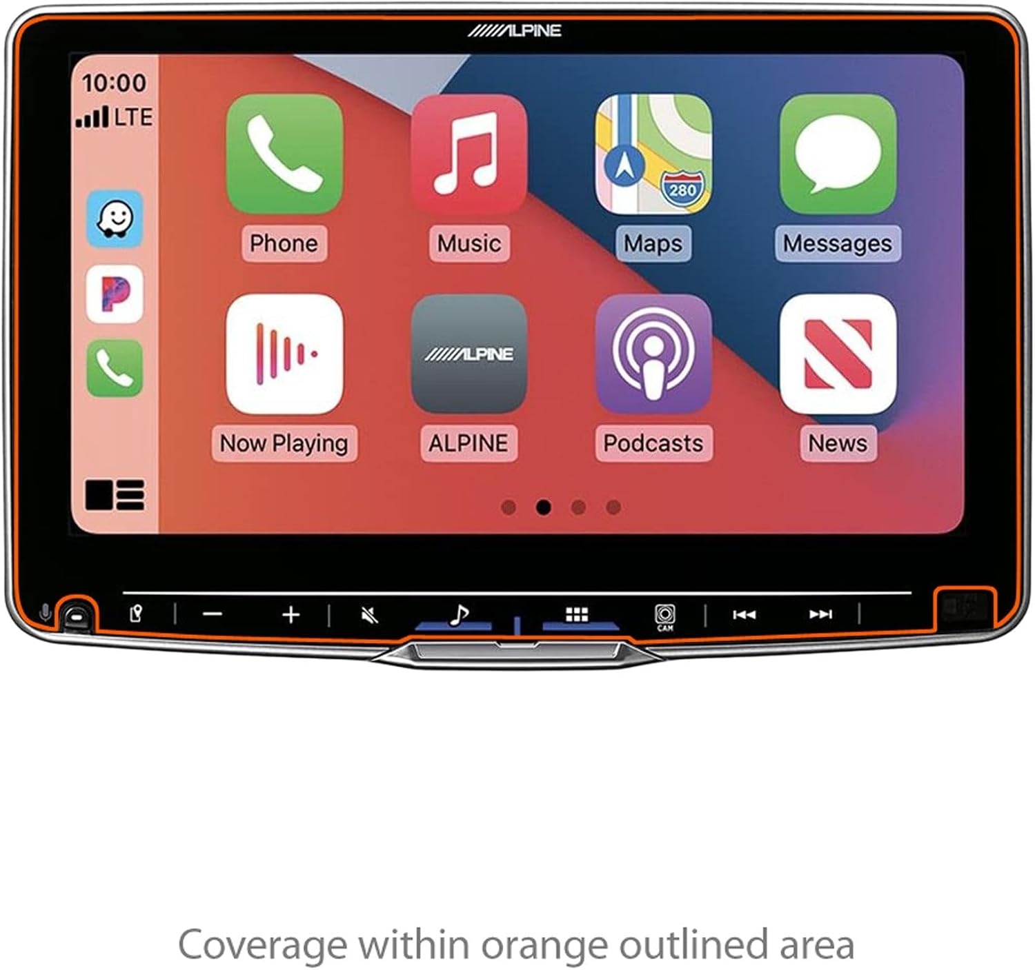 BoxWave Screen Protector Compatible with Alpine ILX-F511 - ClearTouch Crystal (2-Pack), HD Film Skin - Shields from Scratches
