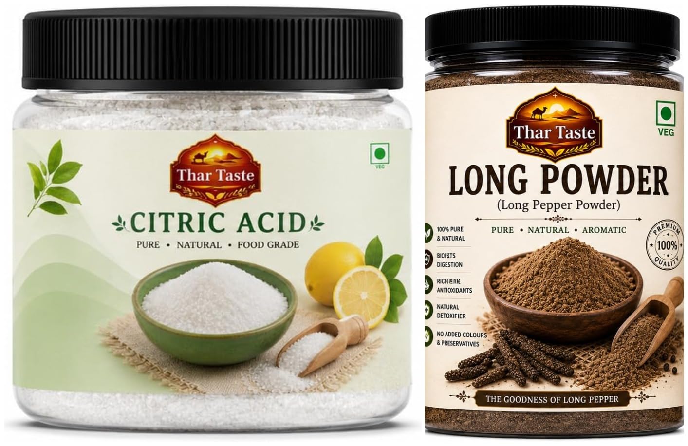 Thar Taste Citric Acid 100g + Long Powder 100g | Combo of 2-image-39