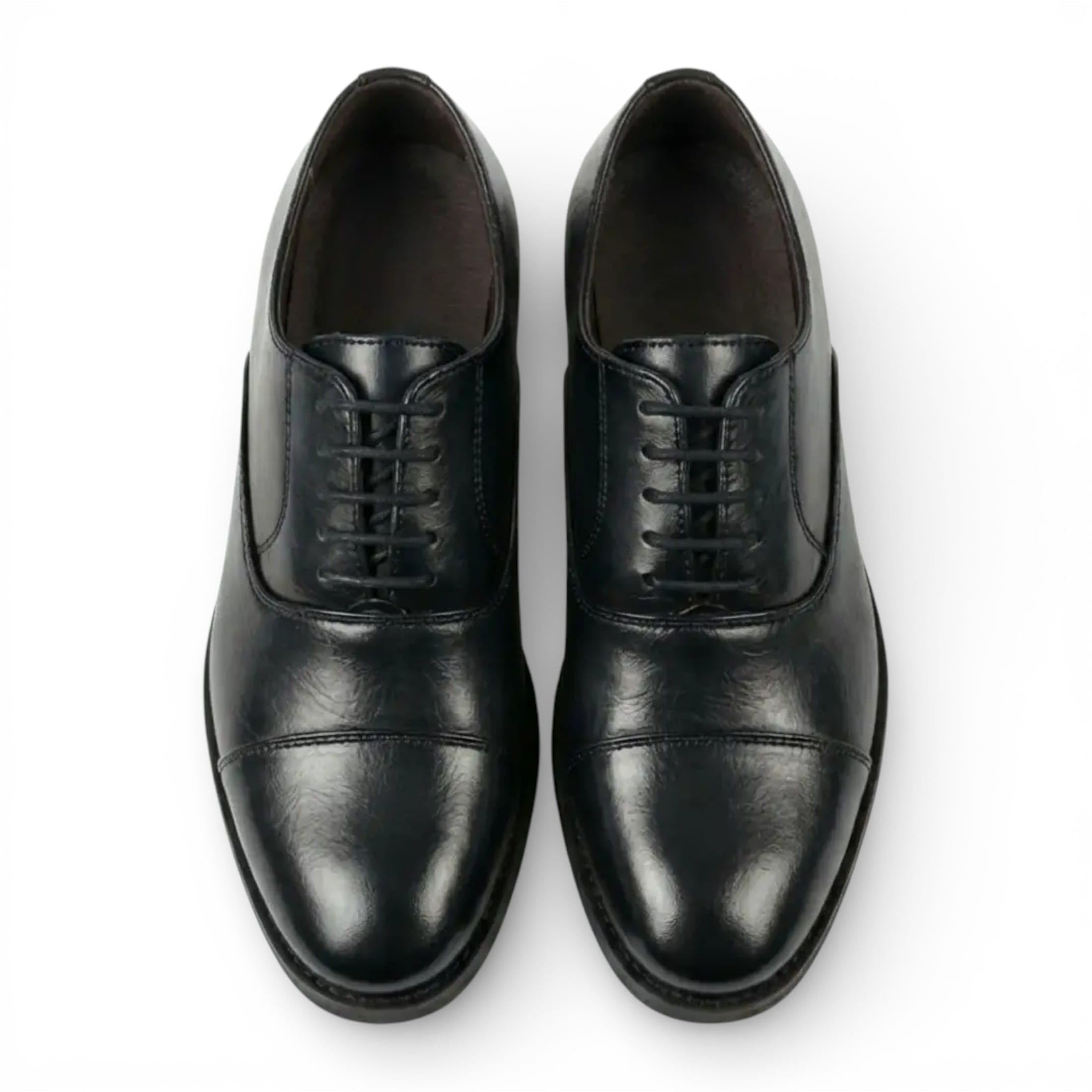 Scarpe Eleganti Stringate da Uomo Dolcetto in Similpelle, Modello Oxford Classico con Punta Rinforzata