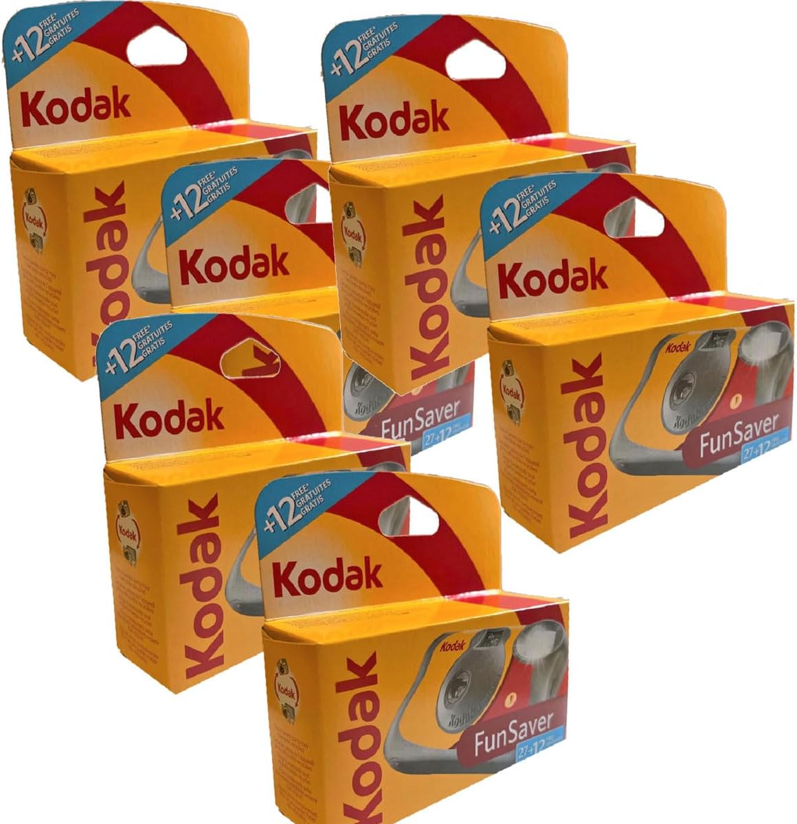Kodak Fun Saver Single Use Camera (6-Pack) Bundle (6 Items)