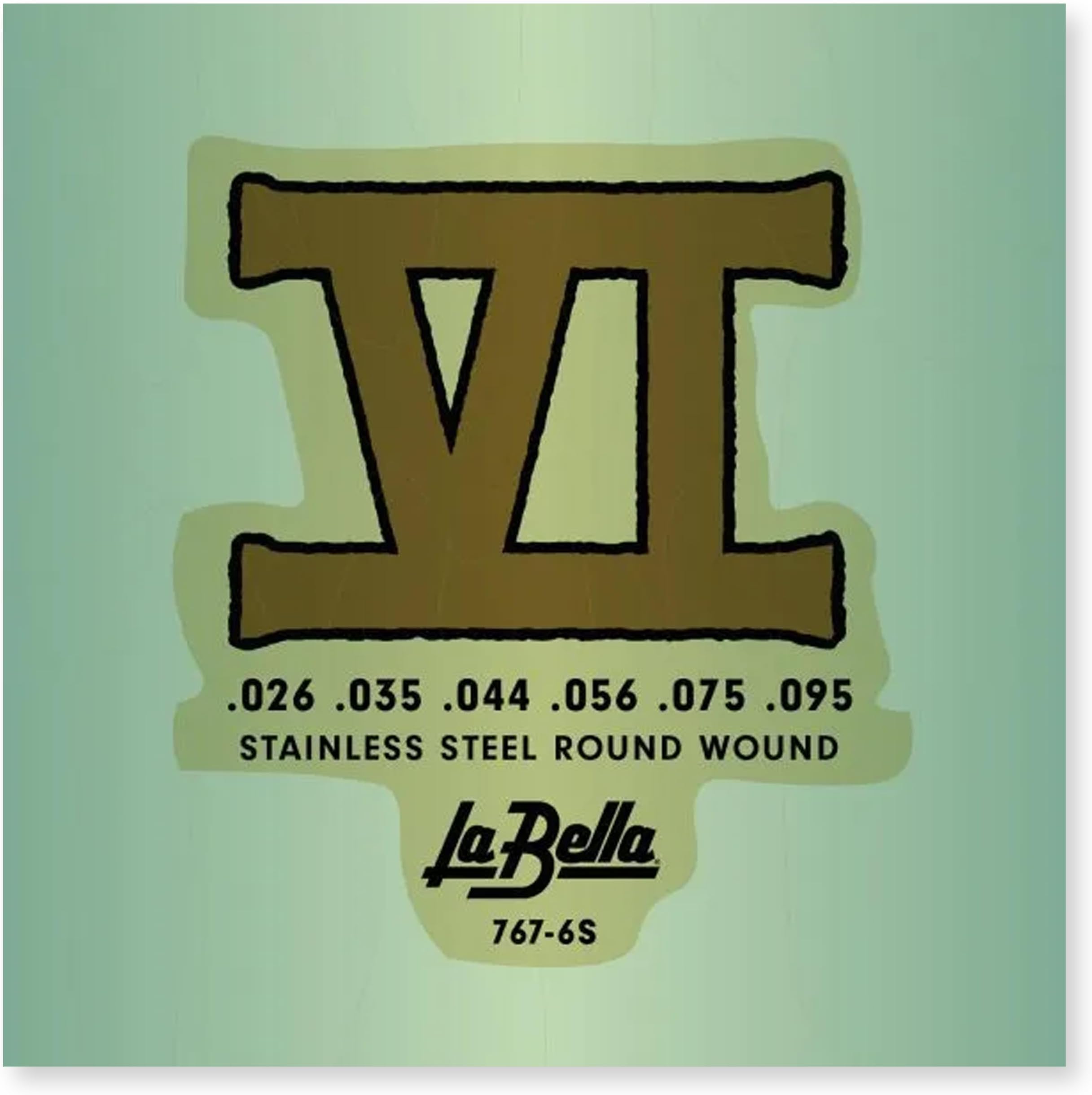 767-6S Bass VI stainless steel roundwound 026/095