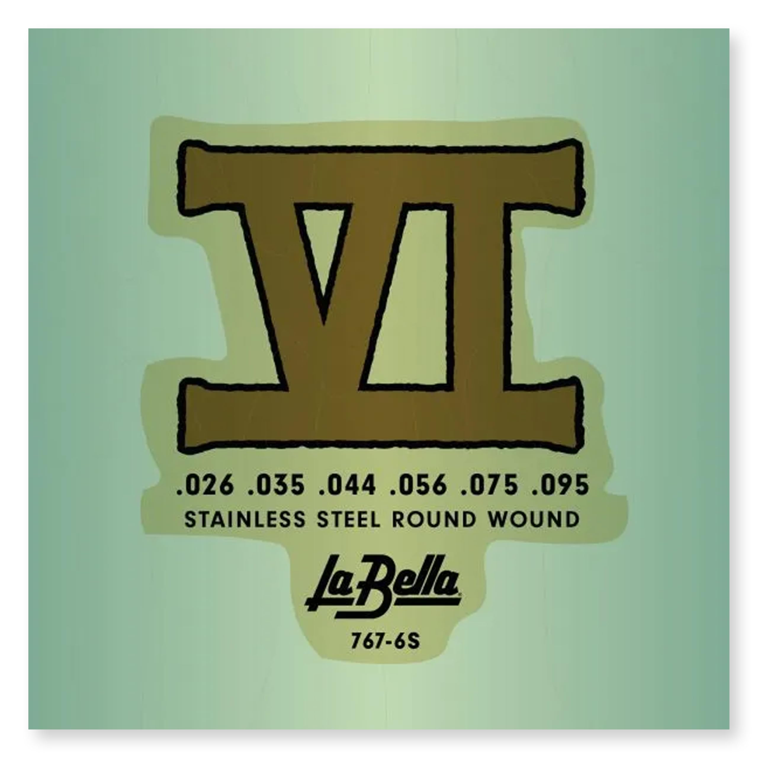 767-6S Bass VI stainless steel roundwound 026/095