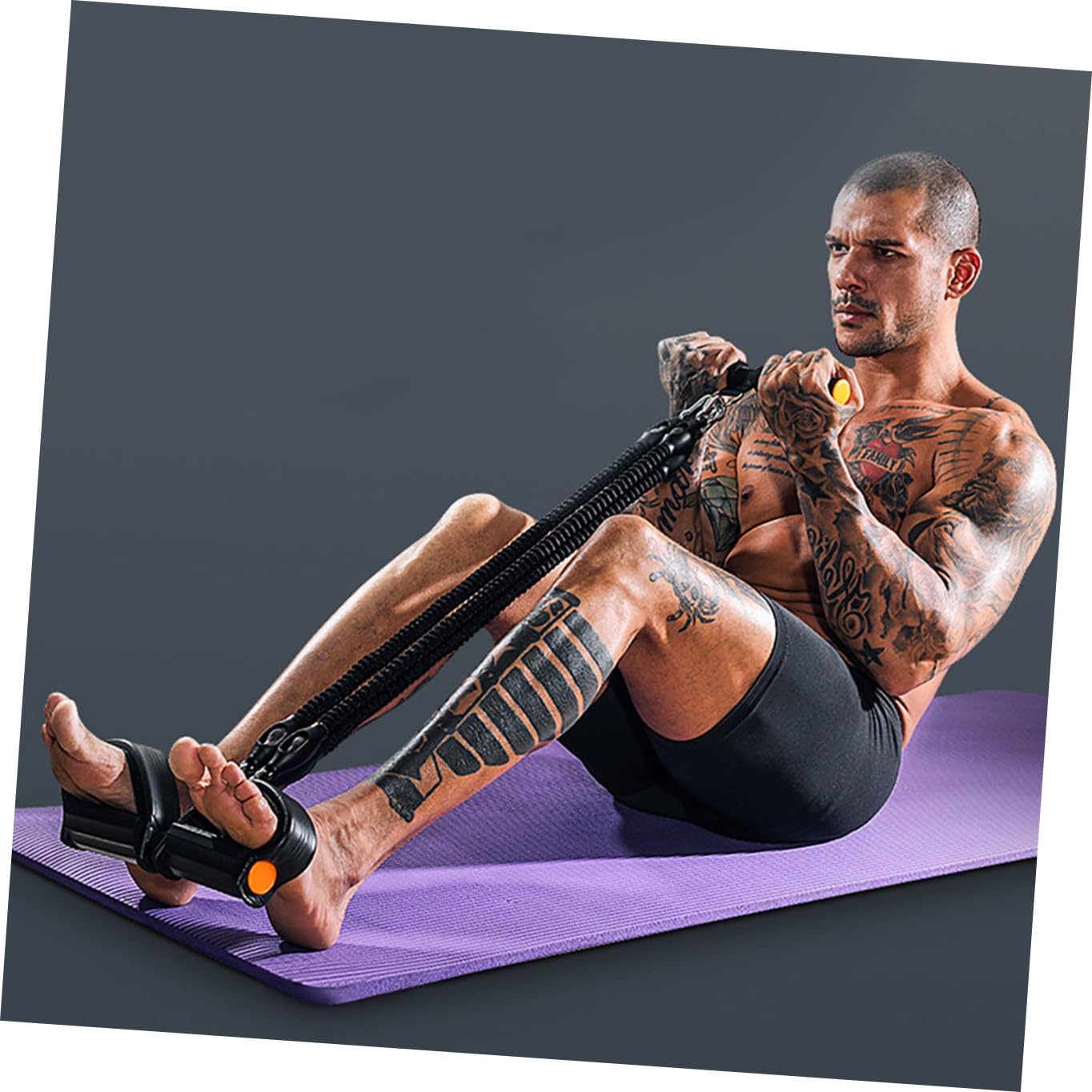 Fascia di Resistenza Pedale Cavo di Trazione Antiscivolo in Lattice Ispessito, Espansore Elastico per Esercizi di Fitness a Casa e Palestra, Attrezzatura Multifunzione