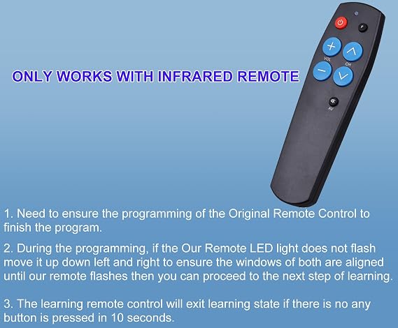 Simple Remote Control for Seniors - Learn Remote Control Easy to Use Need Programe Before Using