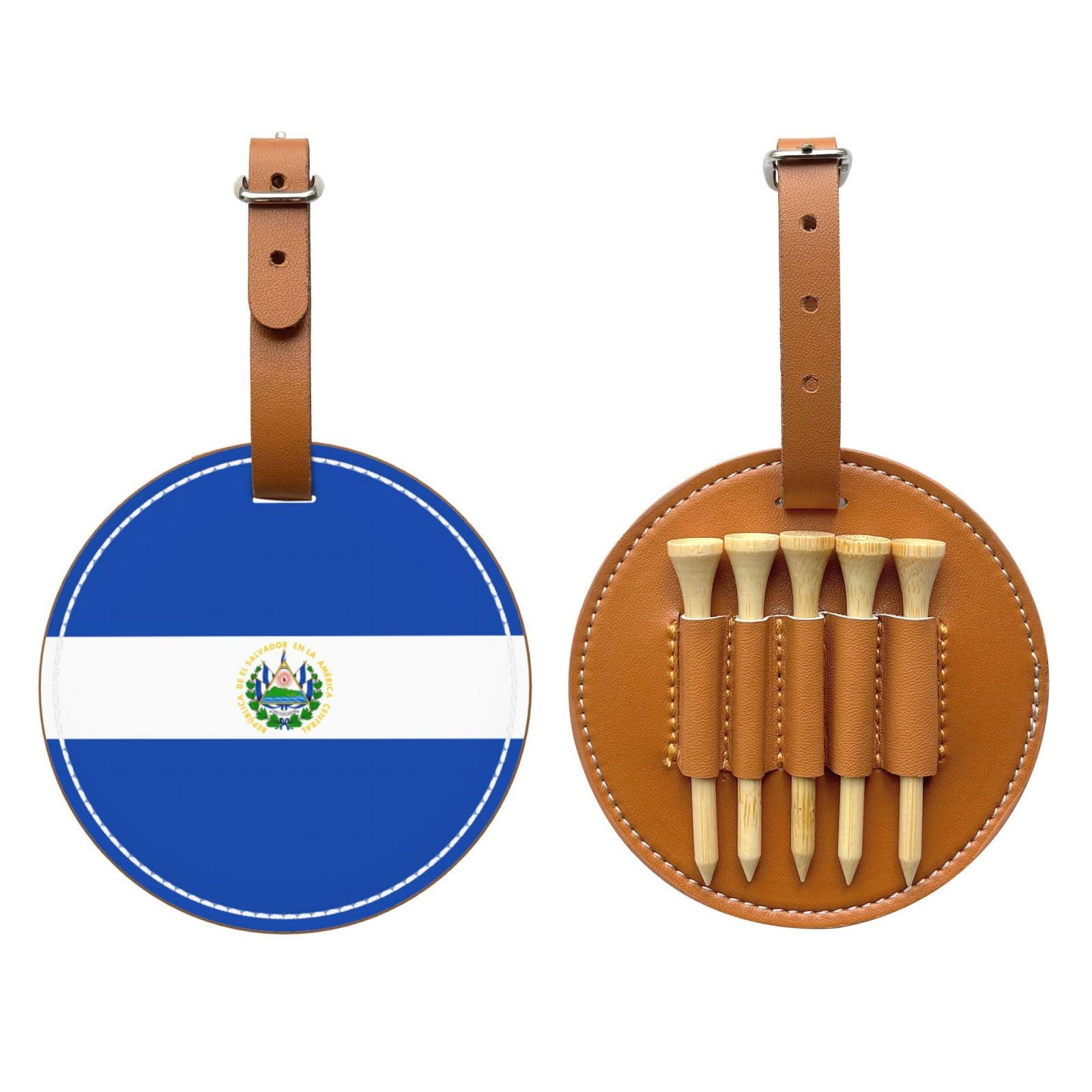 WXXWXD El Salvador Printed Golf Tee Storage Bag - Portable Storage, Easily Organize Tees