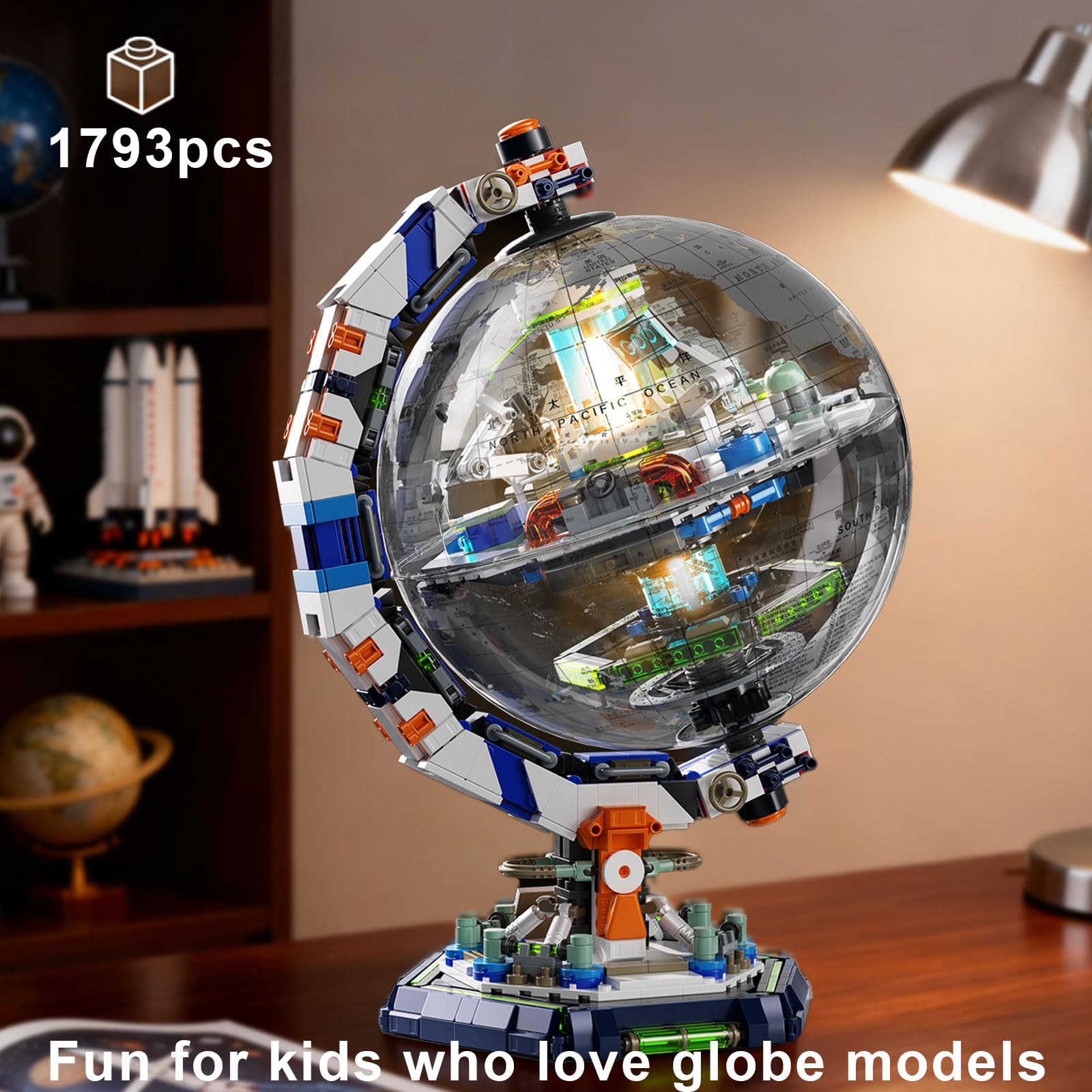 Amazon.com: GEVINST Space Station Globe Building Set for Adults