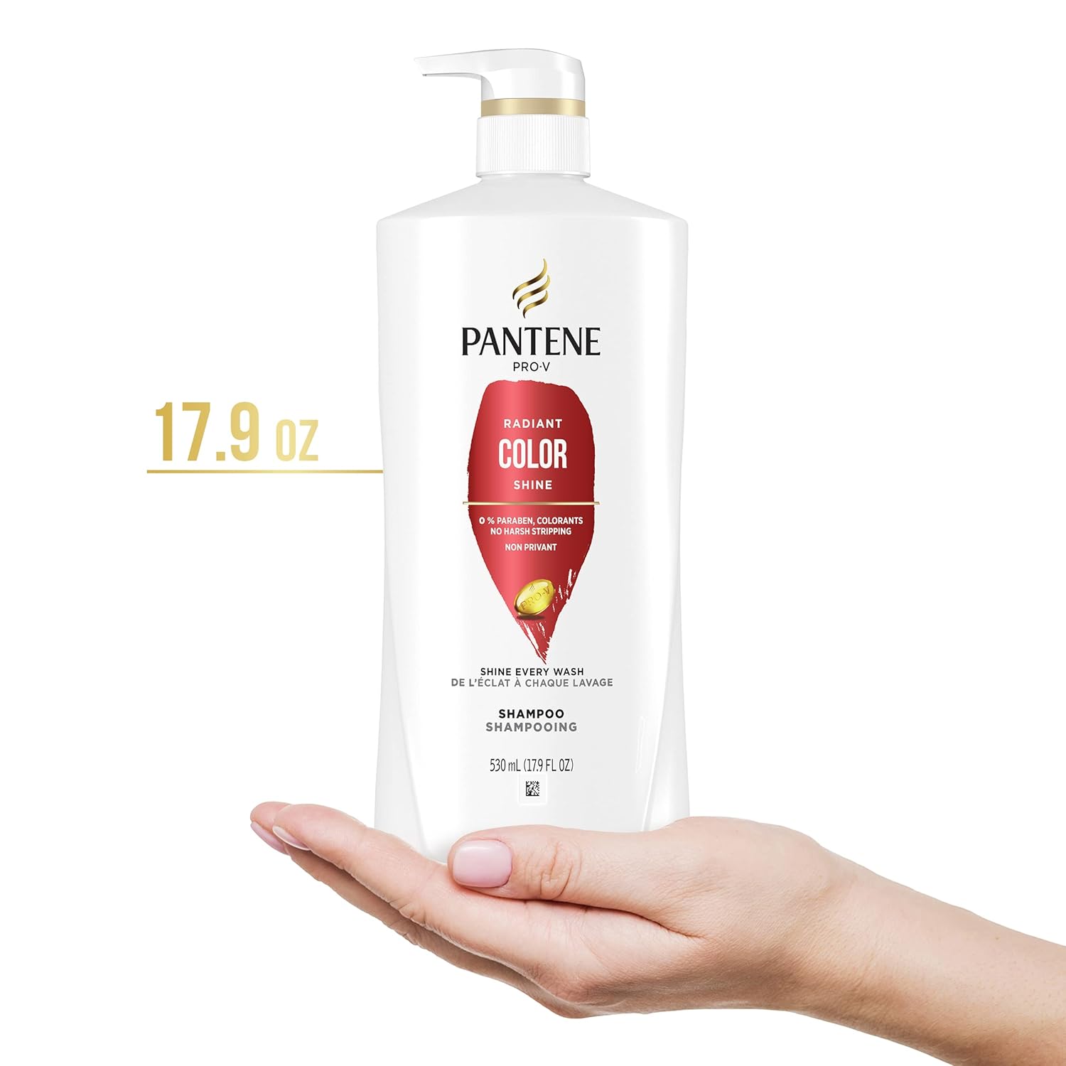 PANTENE PRO-V Radiant Color Shine Shampoo, 17.9oz/530mL