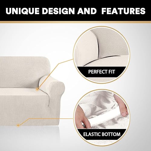 Miniatura 4 de PrinceDeco - Funda elástica para silla con brazos 1 pieza, fundas deslizantes para silla o sofá, protector antideslizante para sillón de sala de